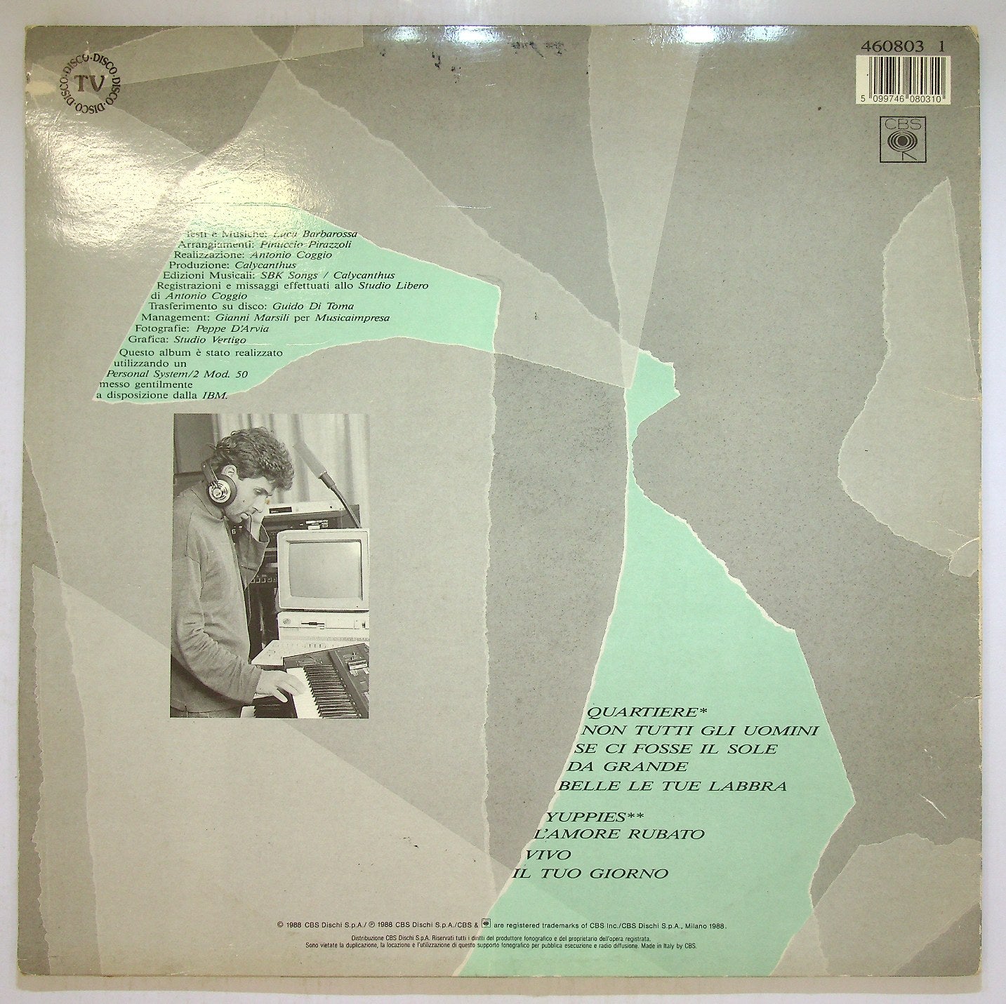 EBOND Luca Barbarossa - Non Tutti Gli Uomini Vinile V116086