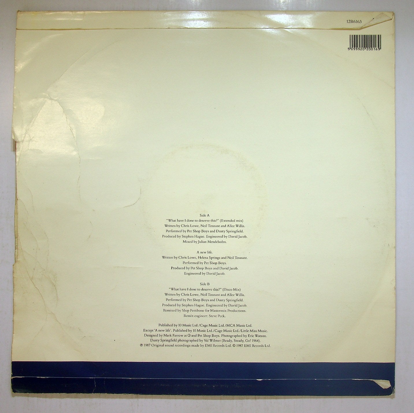 EBOND Pet Shop Boys - What Have I Done To Deserve This? Vinile V116129