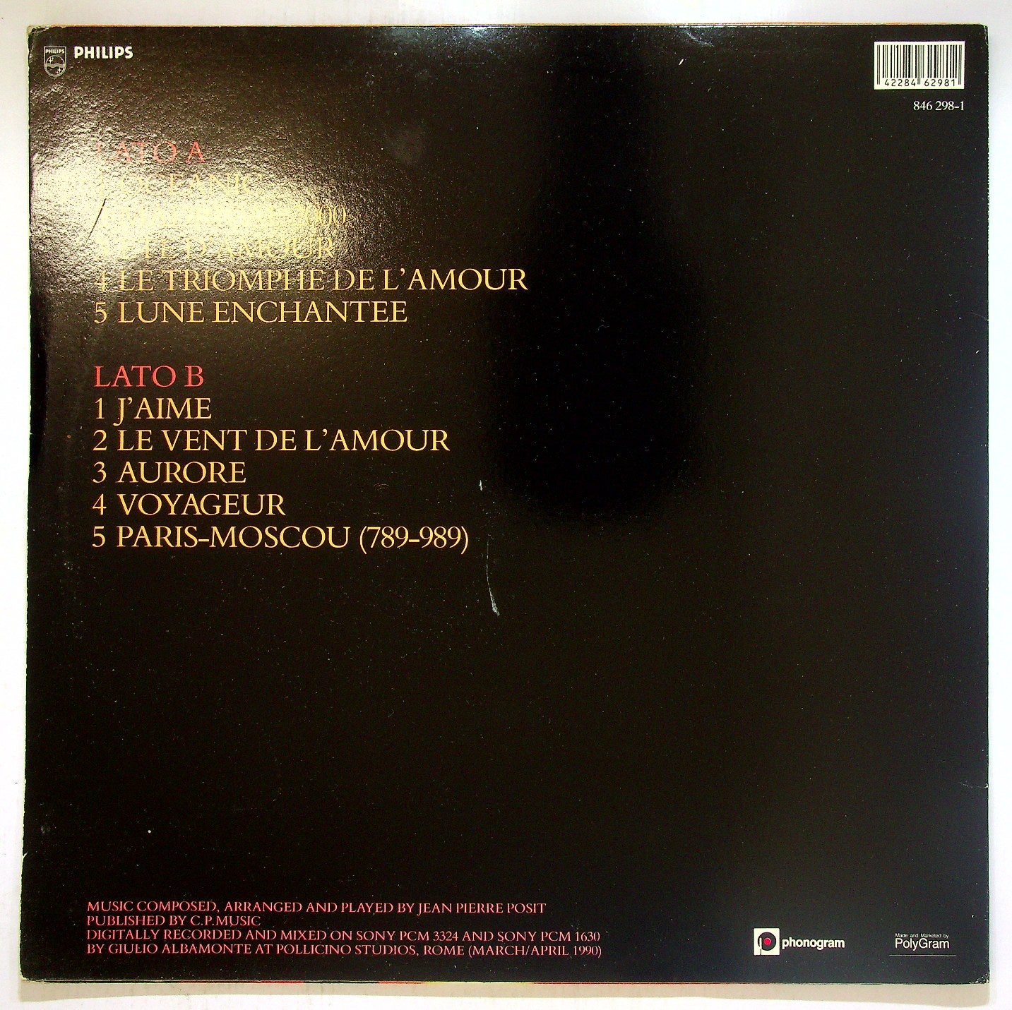 EBOND Jean-Pierre Posit - Le Triomphe De L'Amour Vinile V117041