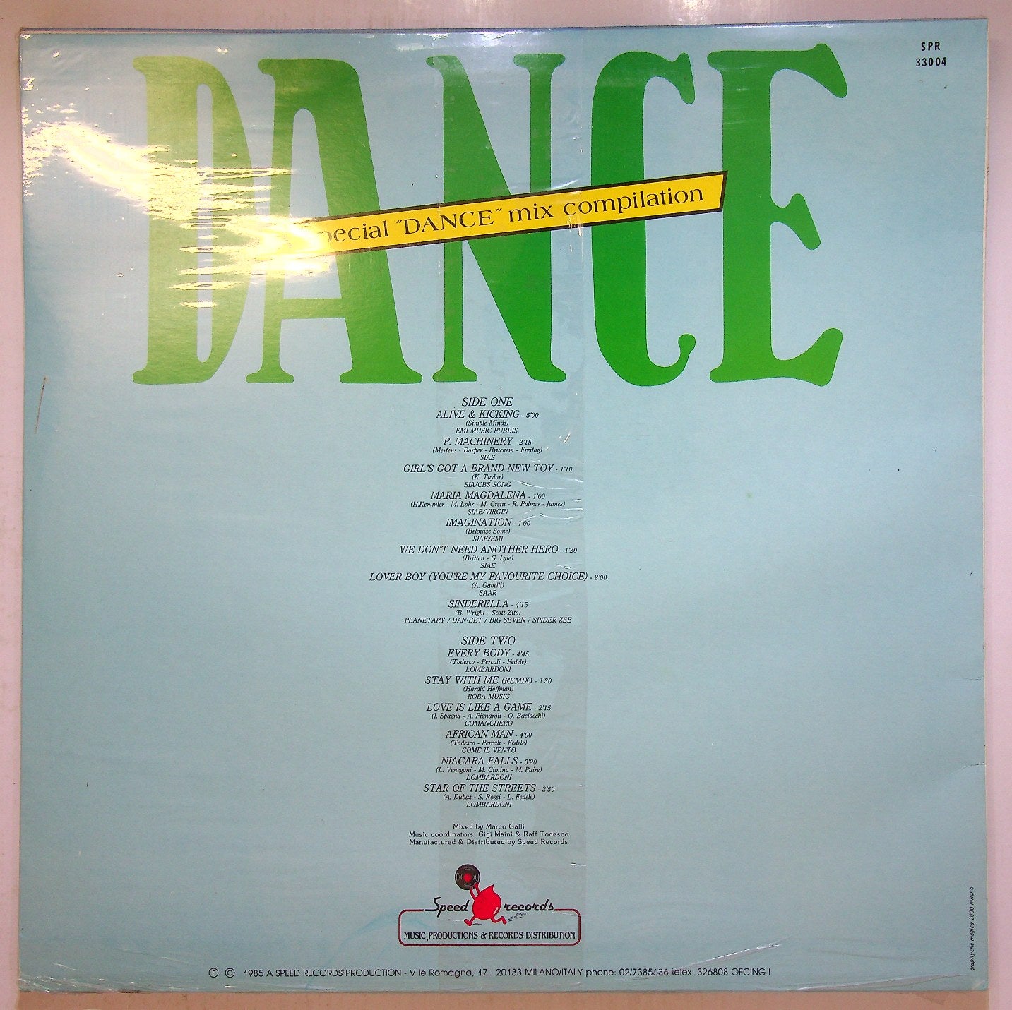 EBOND Various - Dance / A Special Dance Mix Compilation Vinile V117043