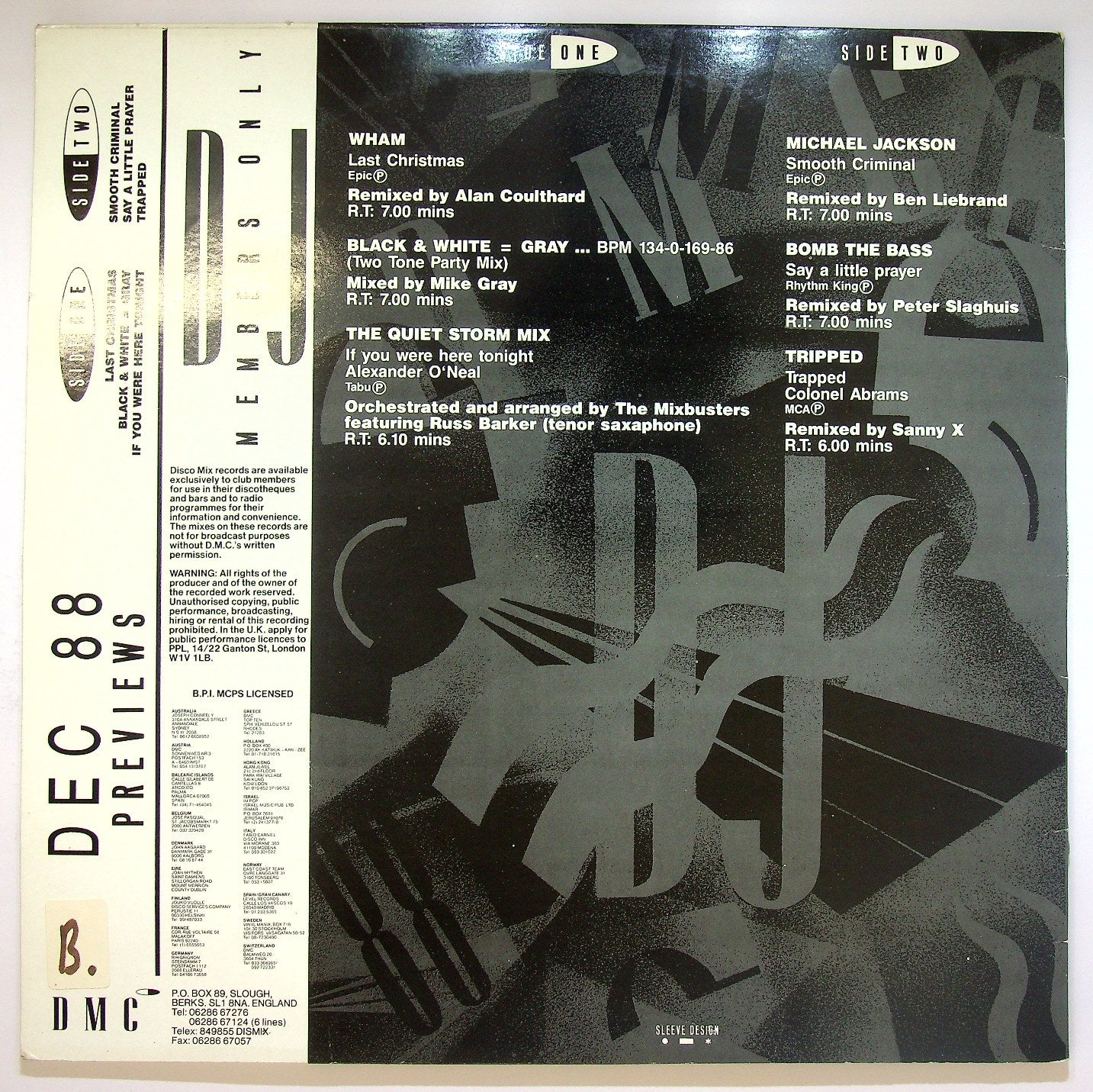 EBOND Various - December 88 - Previews Vinile V117139