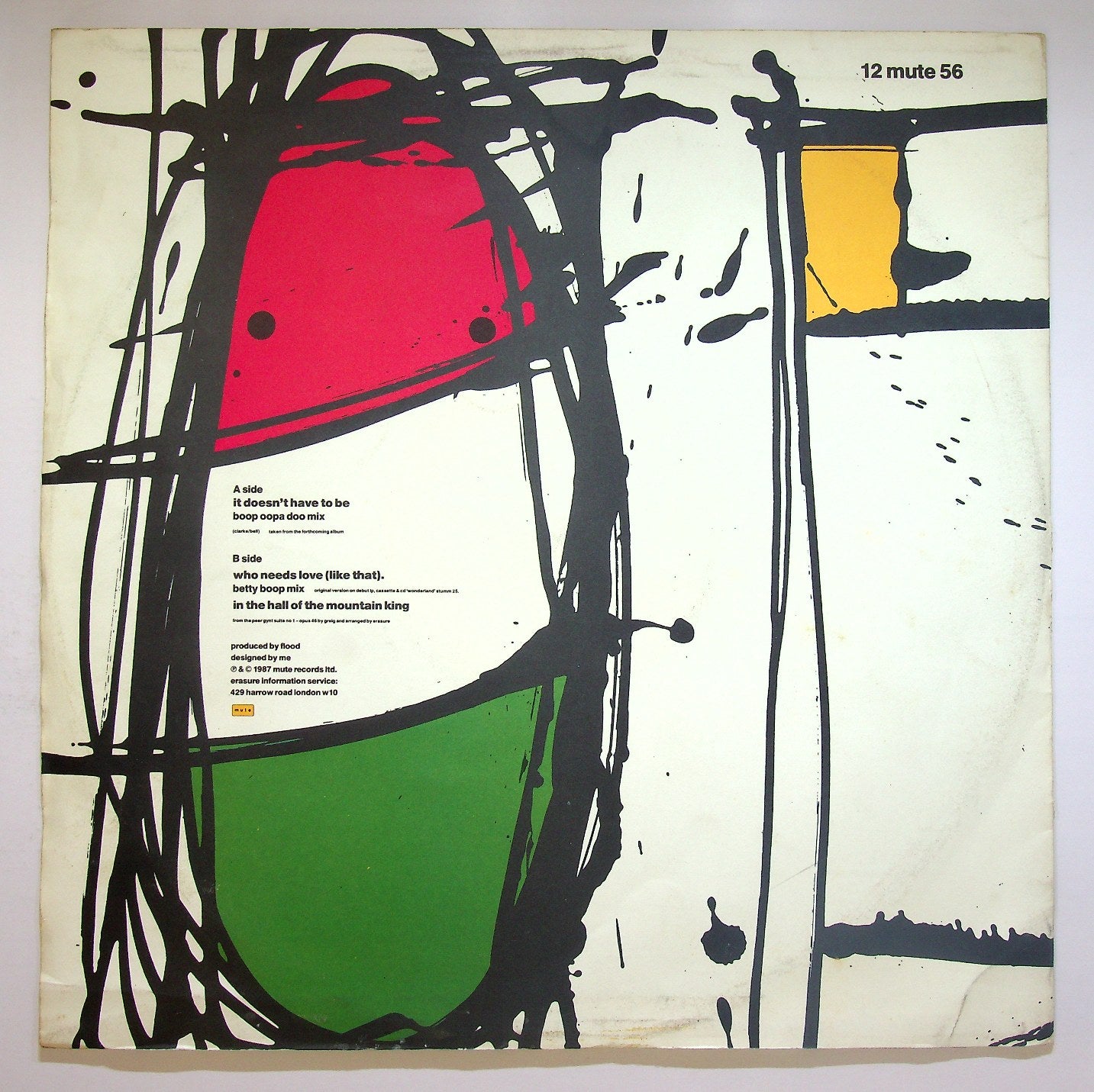 EBOND Erasure - It Doesn't Have To Be Vinile V118001
