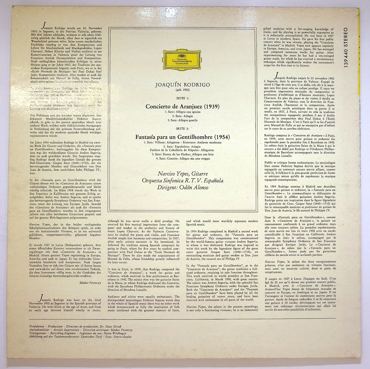 EBOND Joaquin Rodrigo - Concierto De Aranjuez Vinile V118055