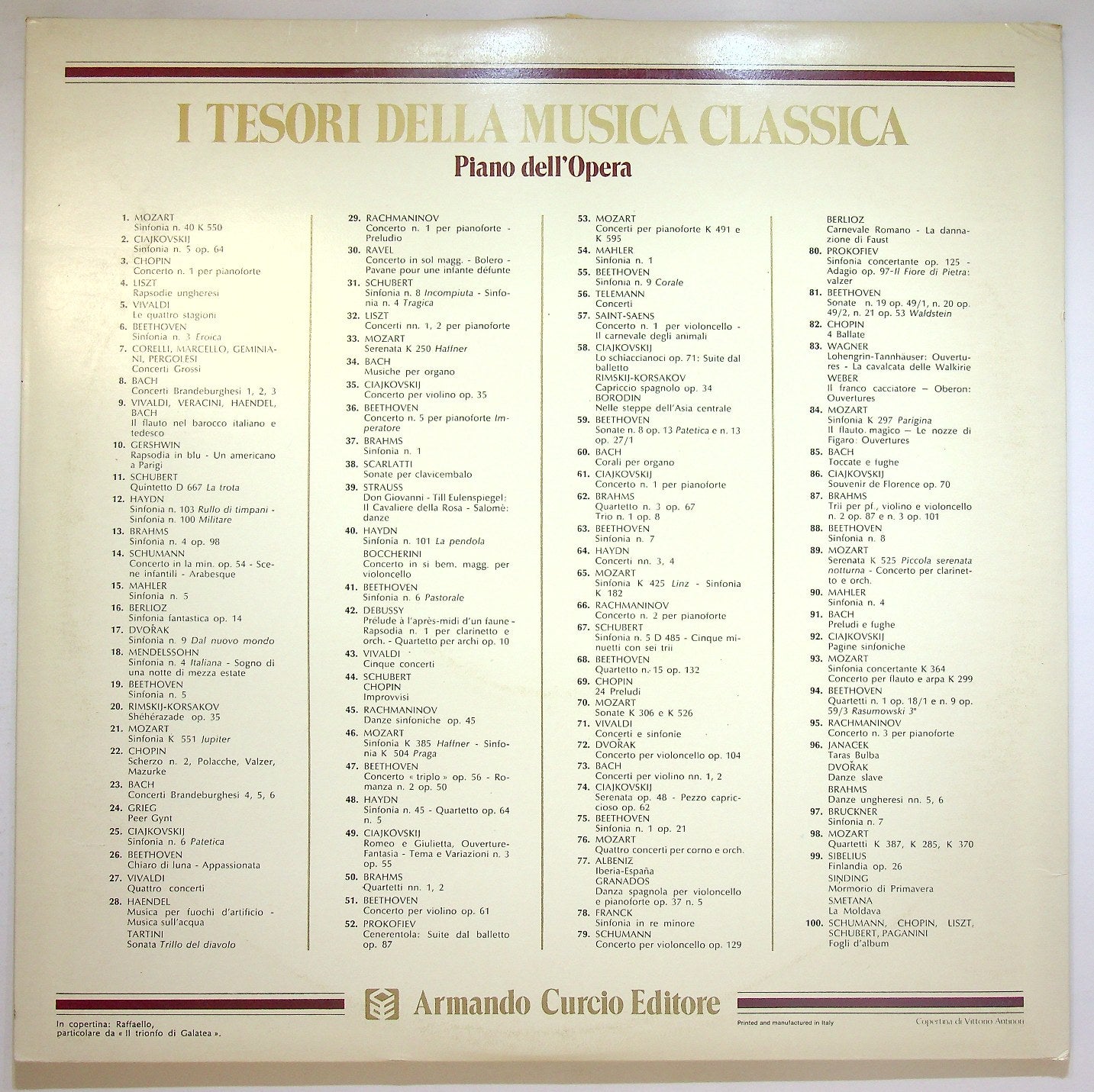 EBOND Mozart - Sinfonia N. 41 K 551 ''Jupiter'' Vinile V118093