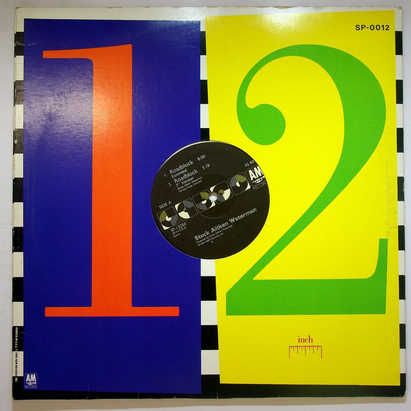EBOND Stock Aitken Waterman - Roadblock Vinile V118131