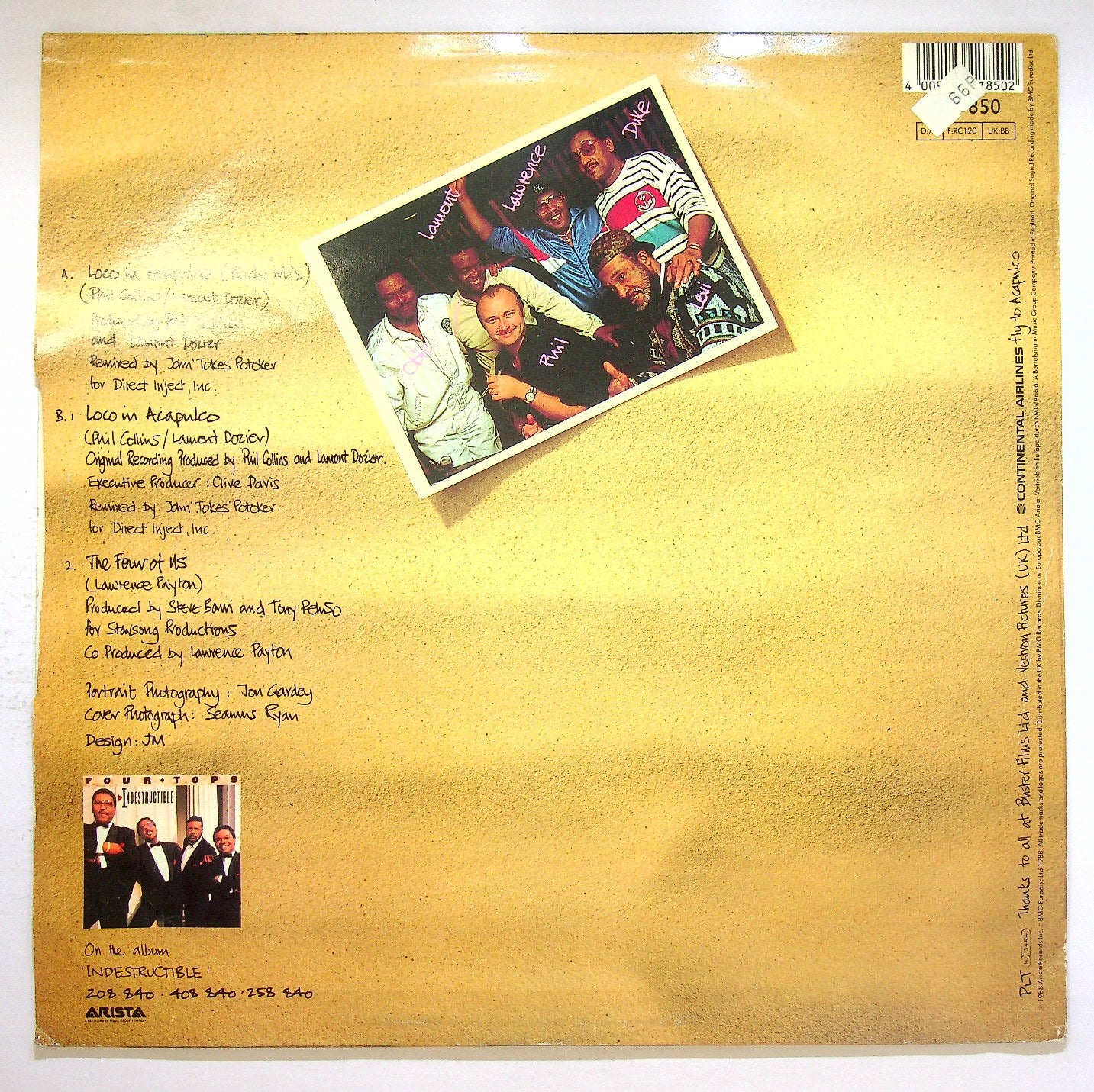 EBOND The Four Tops - Loco In Acapulco Vinile V119053