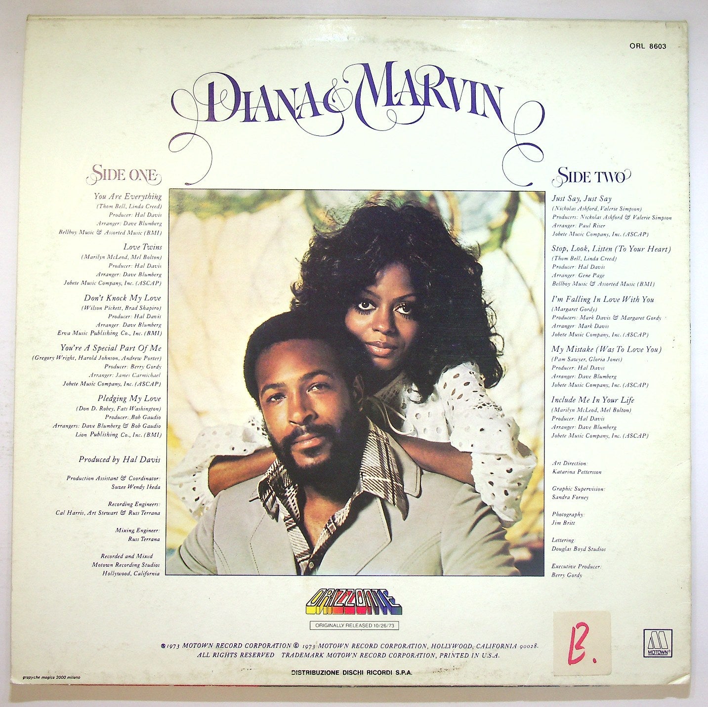 EBOND Diana & Marvin - Diana & Marvin Vinile V119064