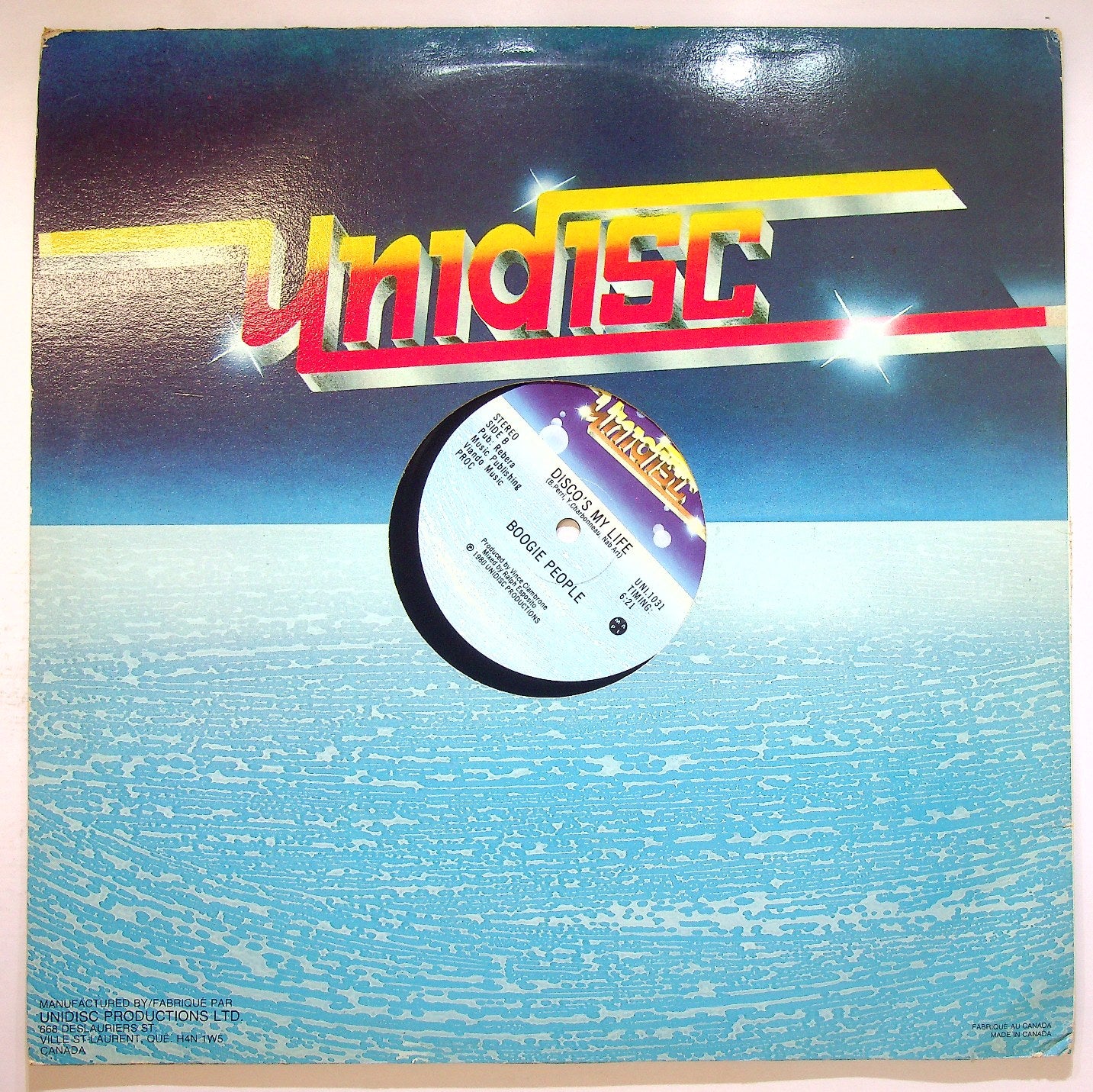 EBOND Boogie People - Traffic Breakdown / Disco's My Life Vinile V119066