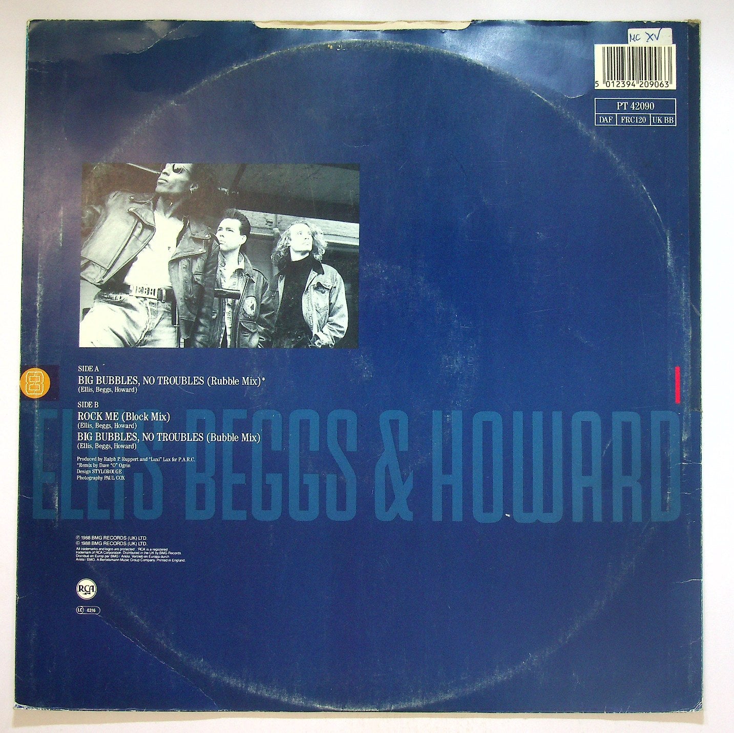 EBOND Ellis, Beggs & Howard - Big Bubbles, No Troubles Vinile V119120