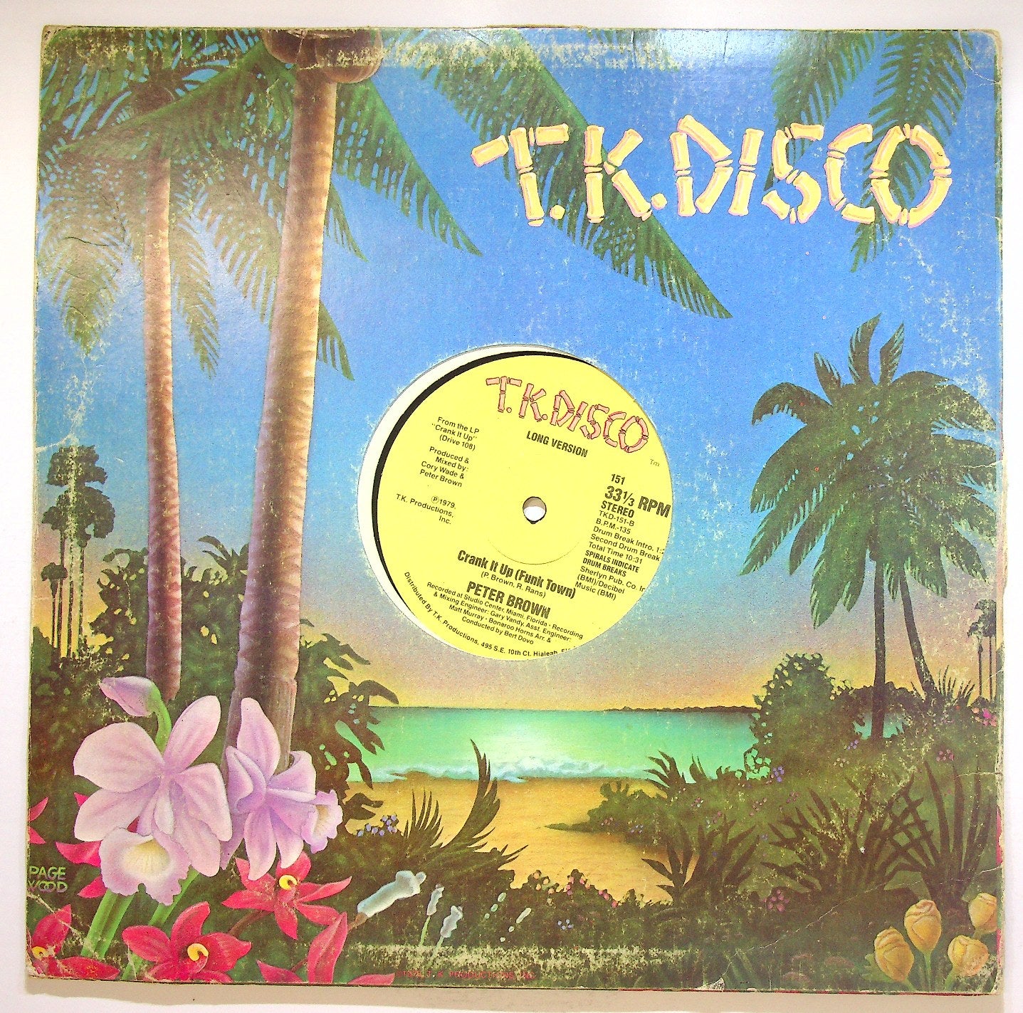 EBOND Peter Brown - Crank It Up (Funk Town) Vinile V120011