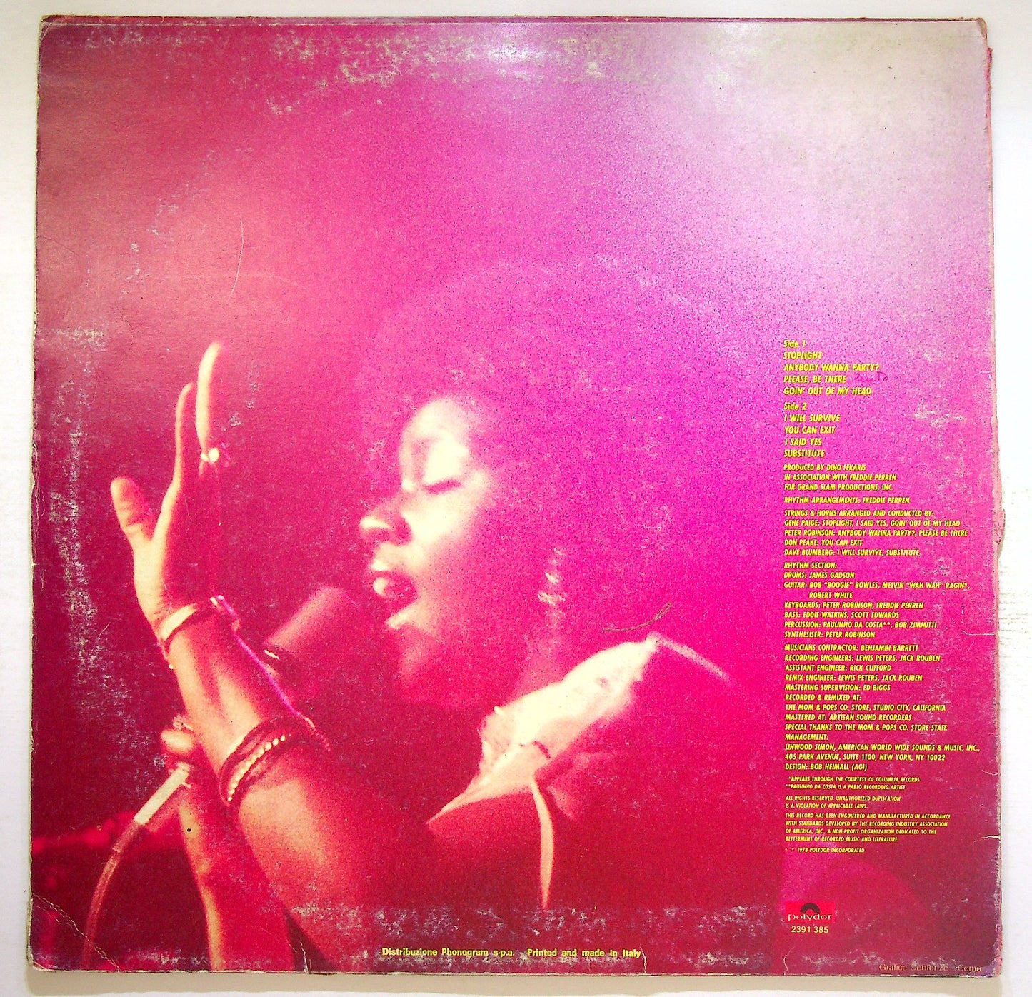 EBOND Gloria Gaynor - Love Tracks Vinile V120055