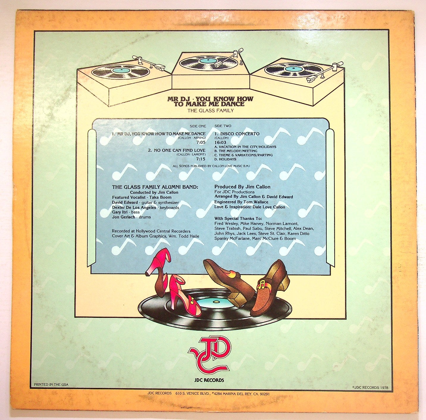 EBOND Glass Family Mr DJ . You Know How To Make Me Dance Vinile V120082