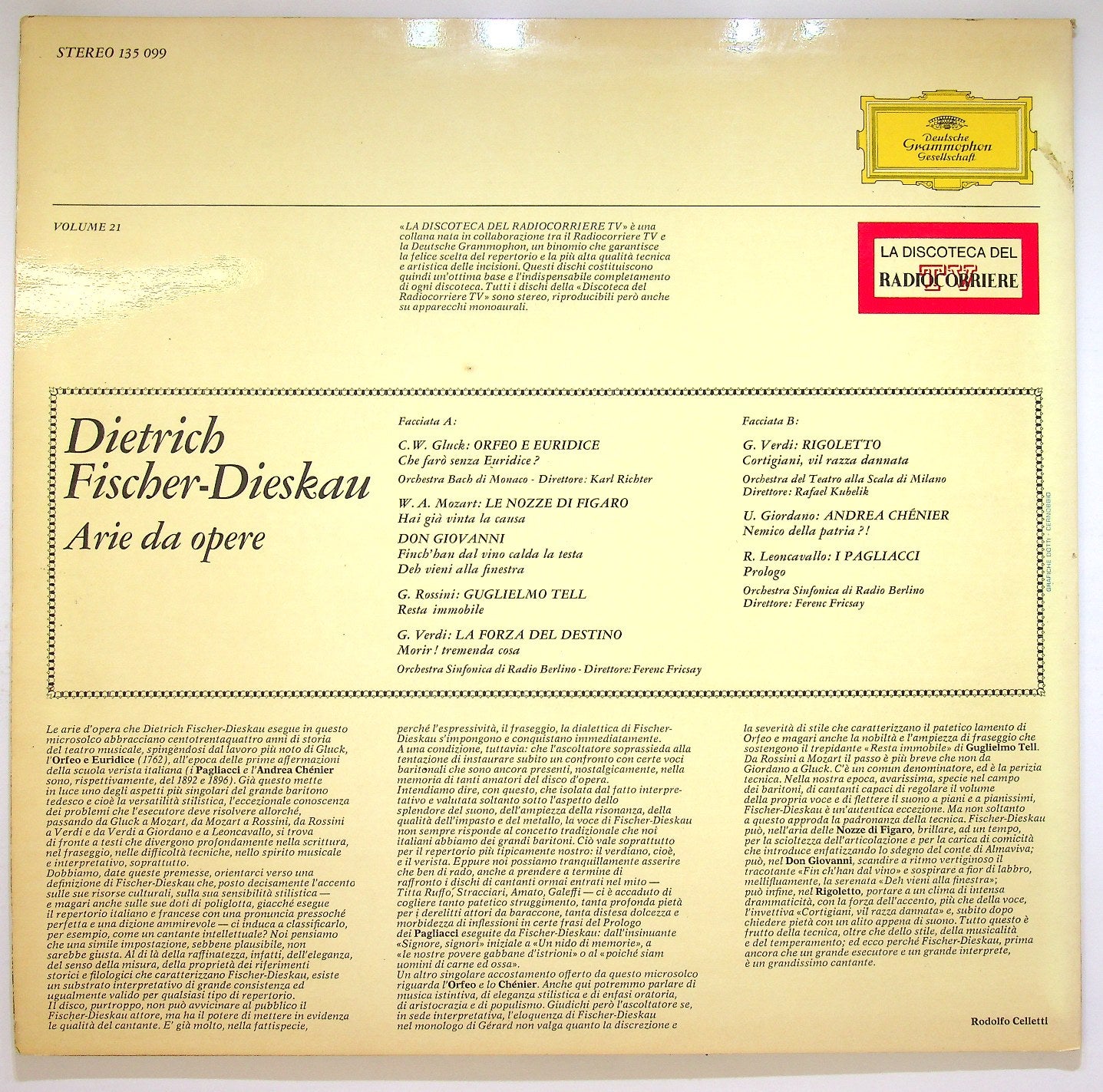 EBOND Dietrich Fischer-Dieskau - Arie Da Opere Vinile V121010