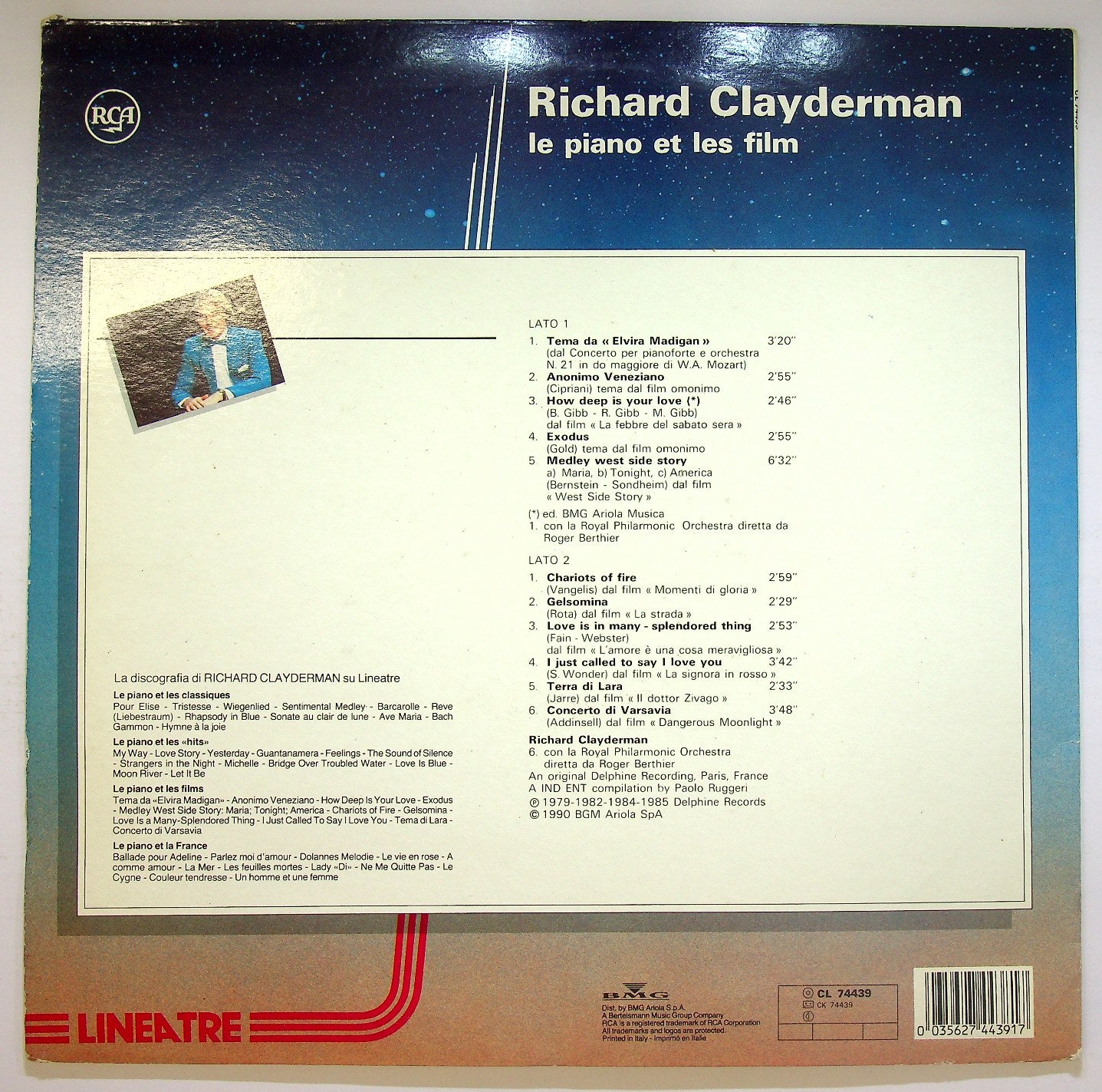 EBOND Richard Clayderman - Le Piano Et Les Films Vinile V121024