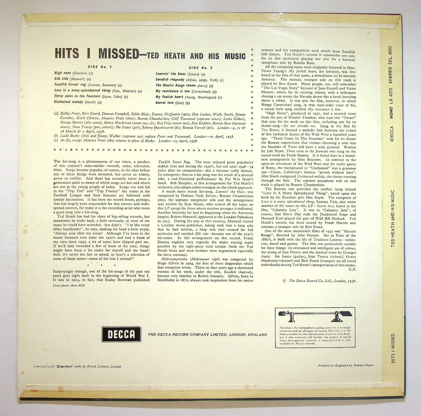 EBOND Ted Heath And His Music - Hits I Missed Vinile V121065