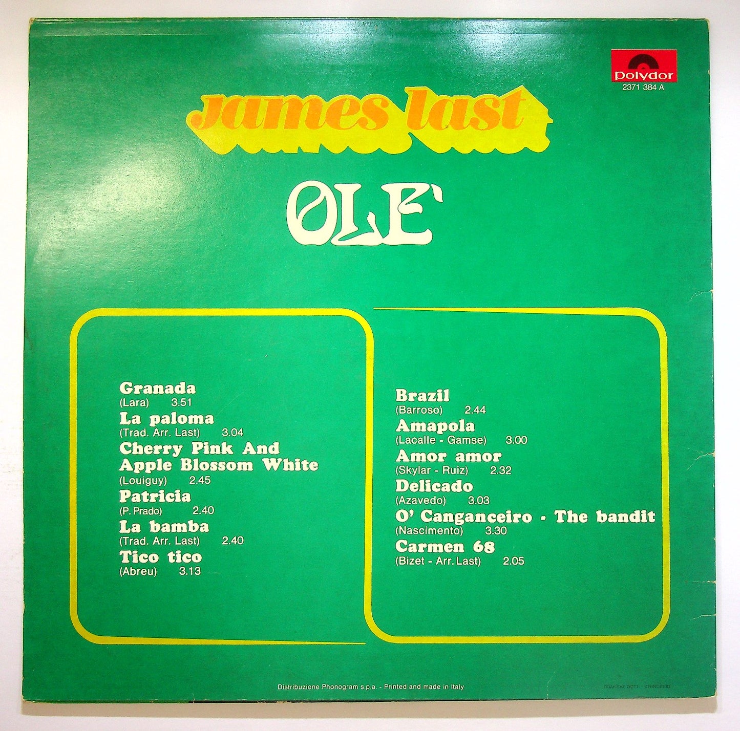 EBOND James Last - Ole Vinile V121066