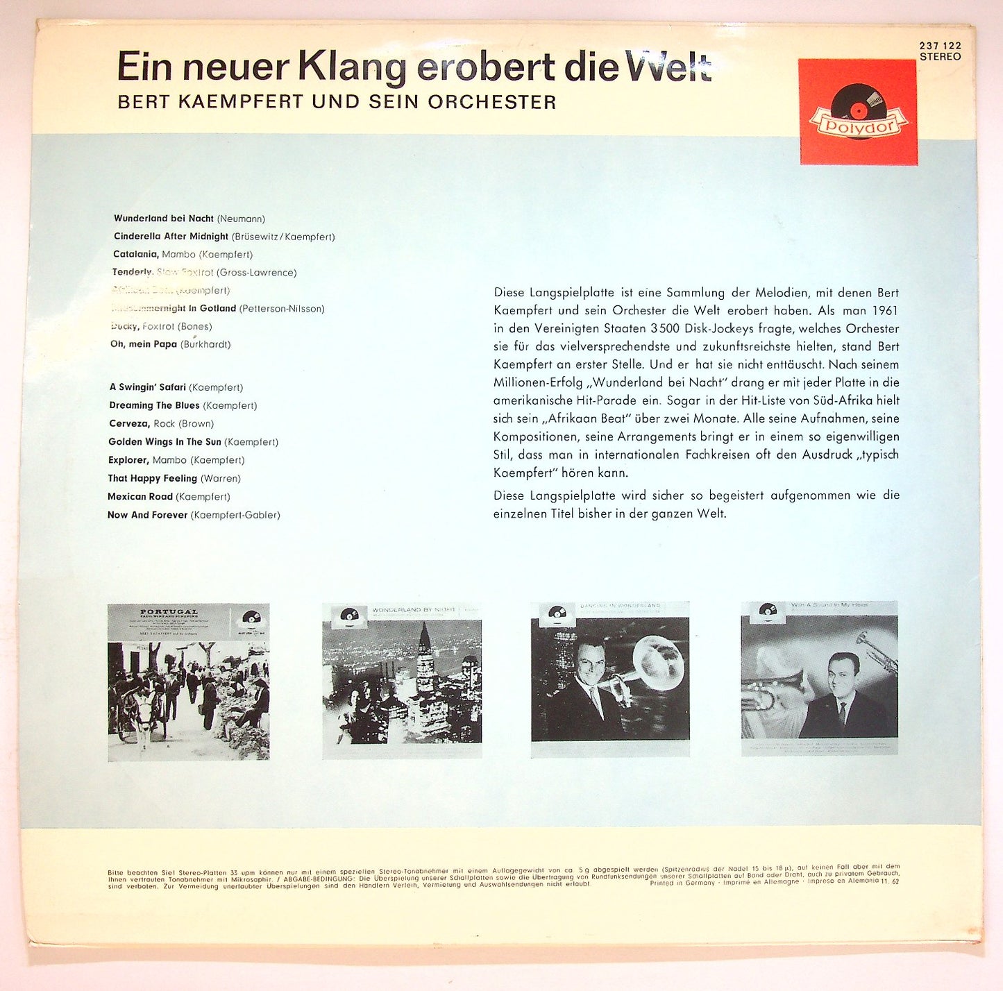 EBOND Bert Kaempfert - Ein Neuer Klang Erobert Die Welt Vinile V121080