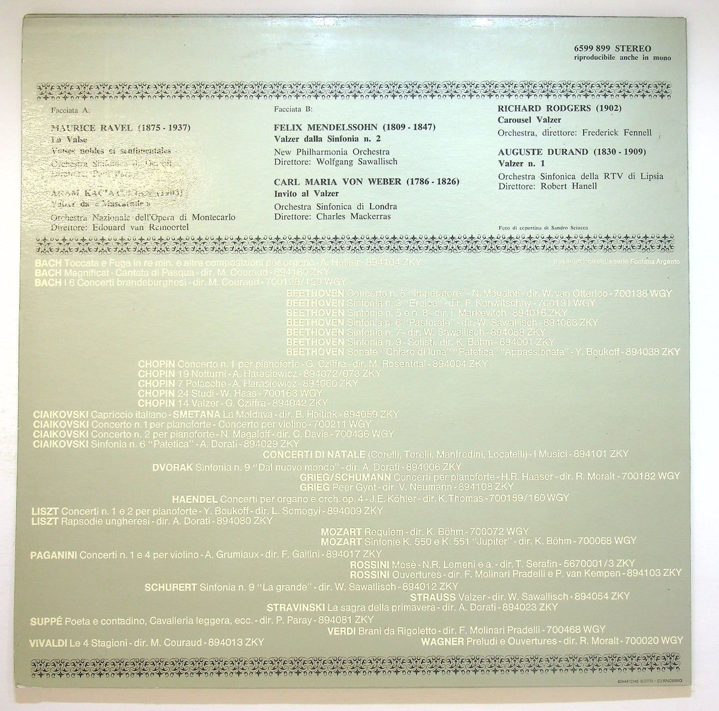 EBOND Ravel - Weber - Mendelssohn - Celebri Valzer - Vol. 3 Vinile V121093