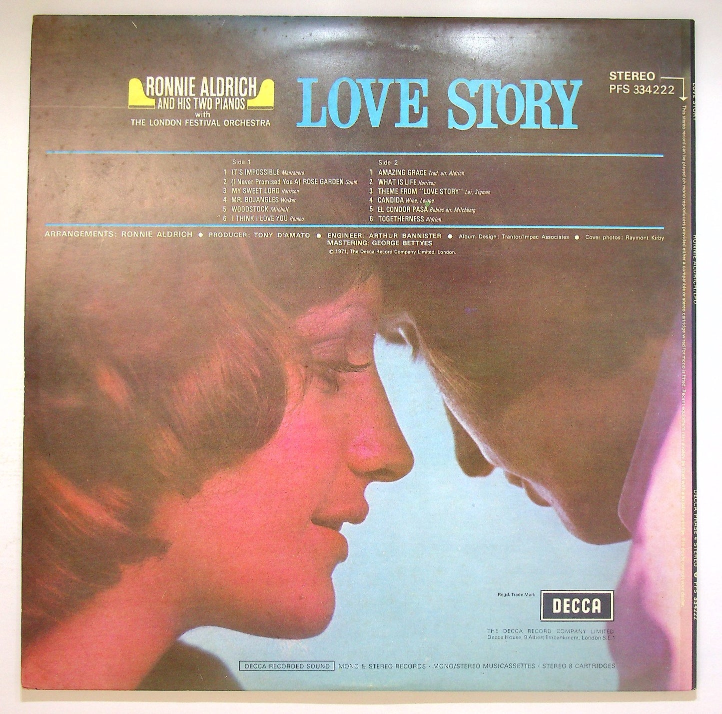 EBOND Ronnie Aldrich And His Two Pianos - Love Story Vinile V121098