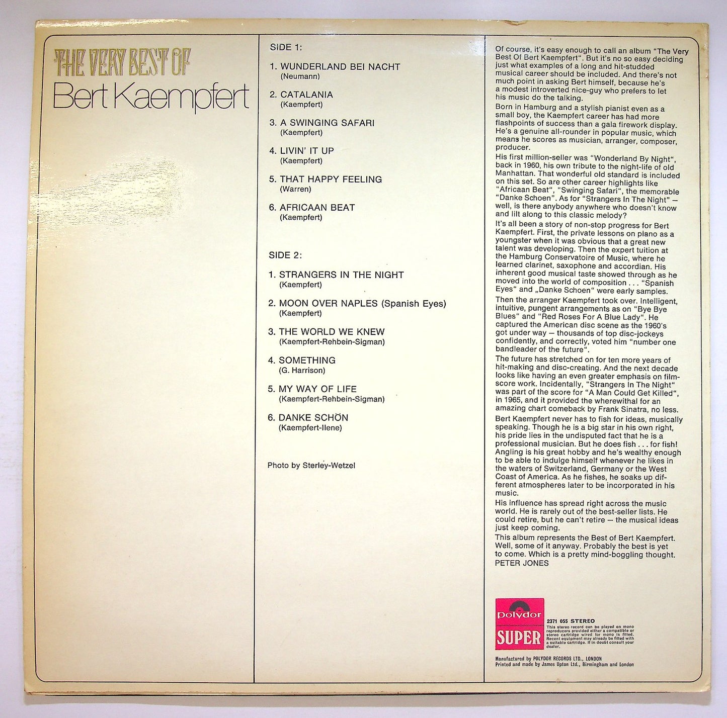 EBOND Bert Kaempfert - The Very Best Of Bert Kaempfert Vinile V121110
