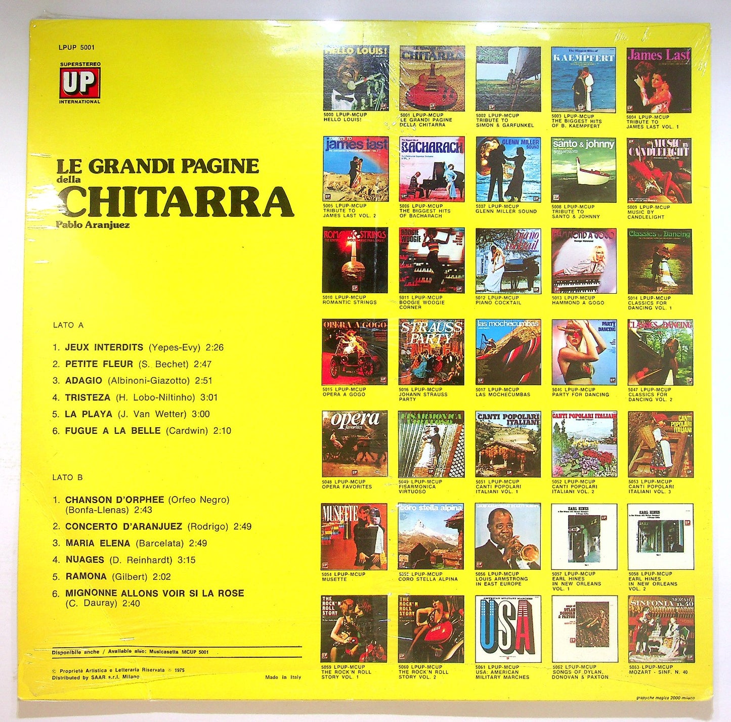 EBOND Pablo Aranjuez - Le Grandi Pagine Della Chitarra Vinile V121133