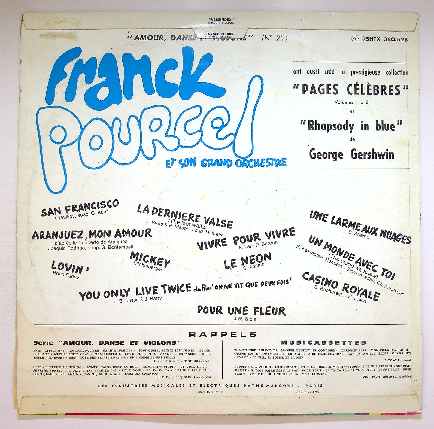 EBOND Franck Pourcel Et Son Grand Orchestre - Musique Et Couleurs Vinile V121136