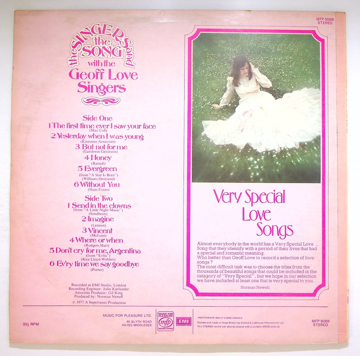 EBOND The Geoff Love Singers - Very Special Love Songs Vinile V121138