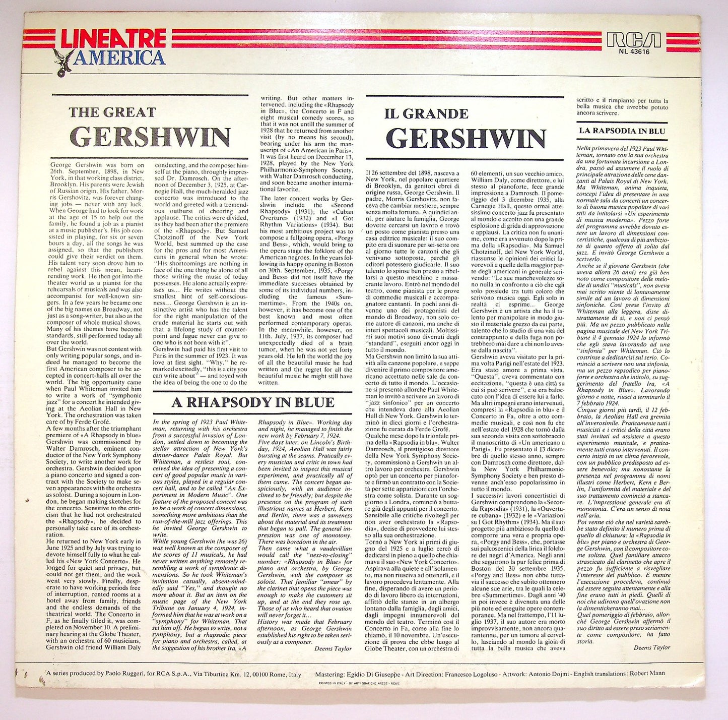 EBOND Arthur Fiedler - The Great Gershwin Vinile V121145