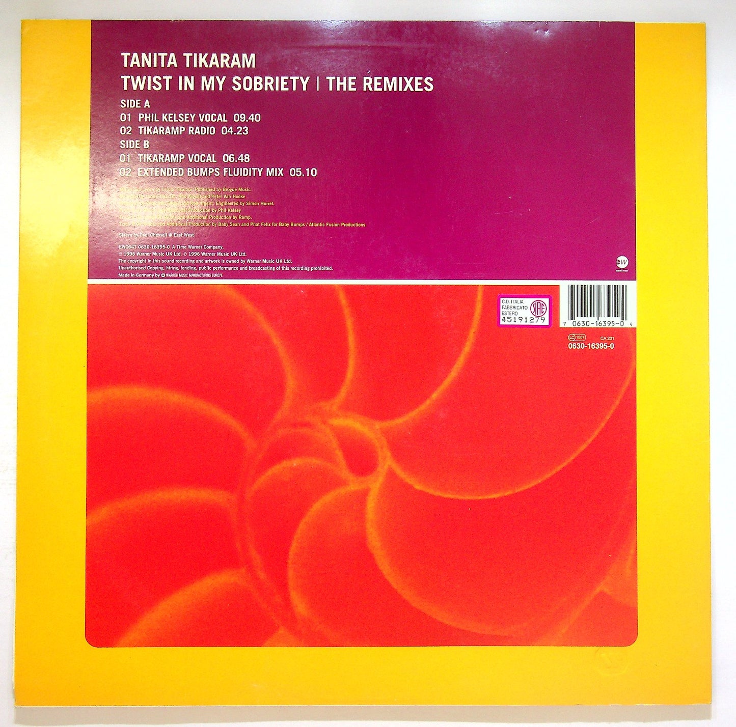 EBOND Tanita Tikaram - Twist In My Sobriety (The Remixes) Vinile V122021