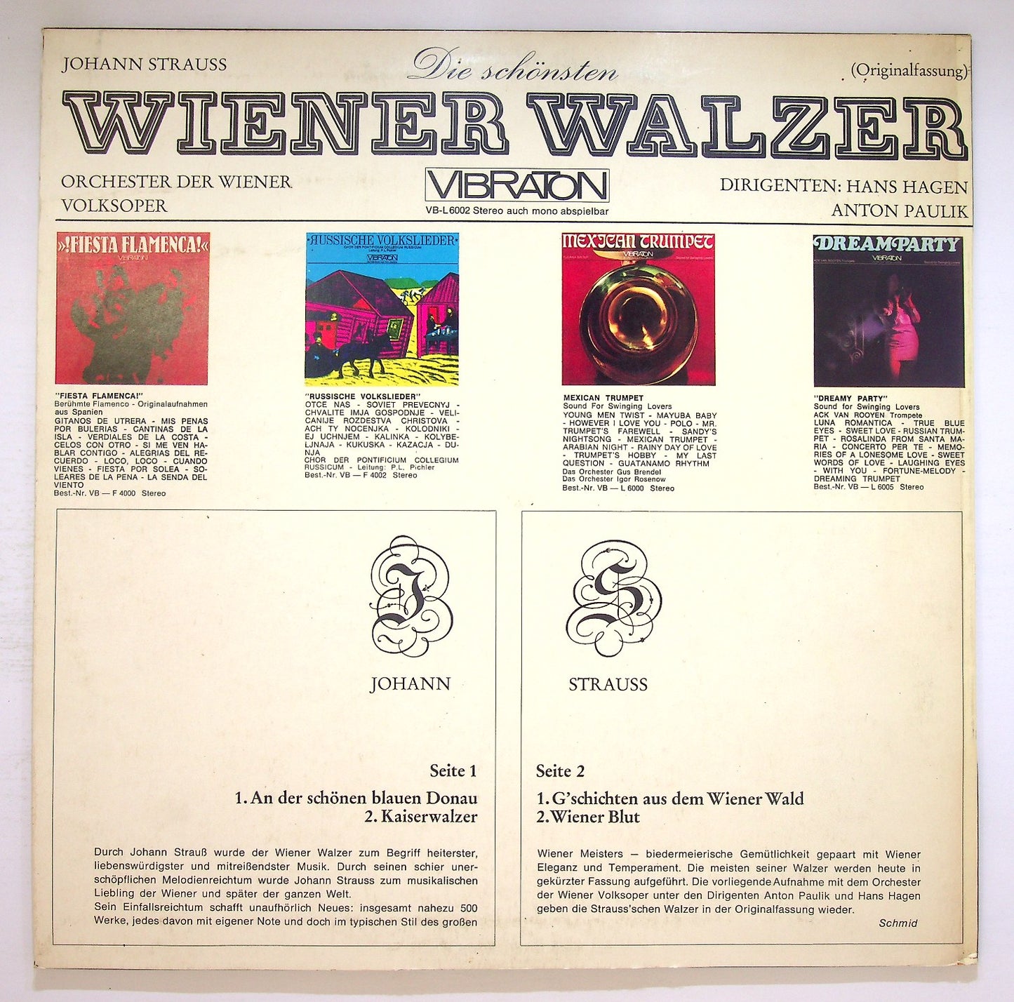 EBOND Johann Strauss Jr. - Die Schonsten Wiener Walzer Vinile V122058