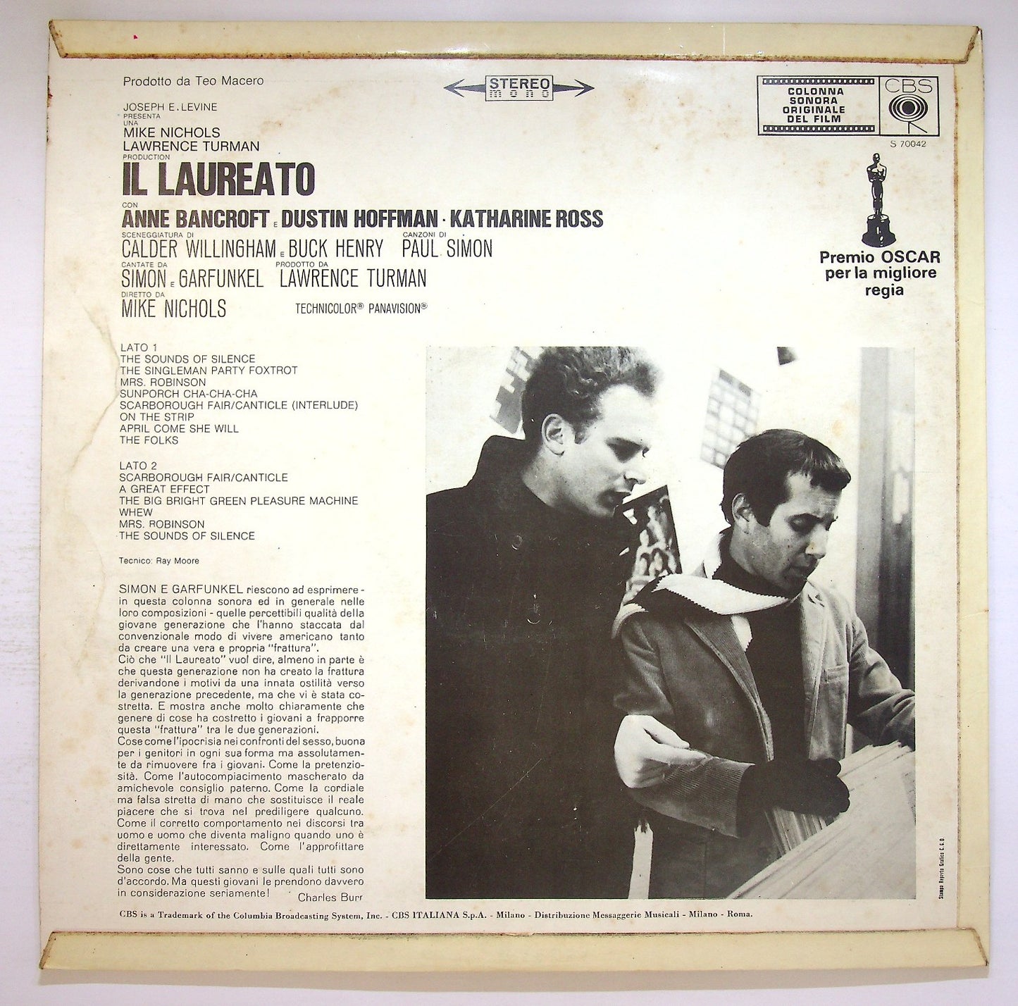 EBOND Simon & Garfunkel - David Grusin - Il Laureato Vinile V122074