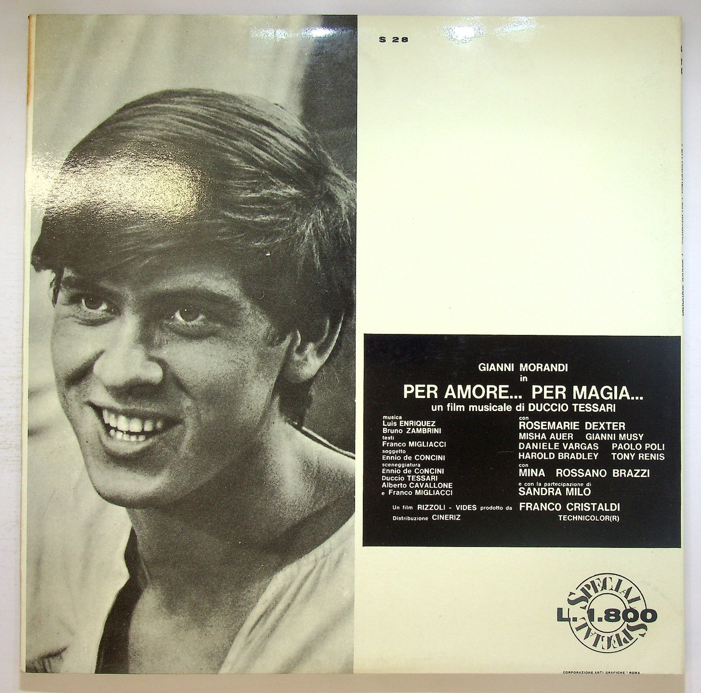 EBOND Gianni Morandi - Per Amore... Per Magia... Vinile V122094