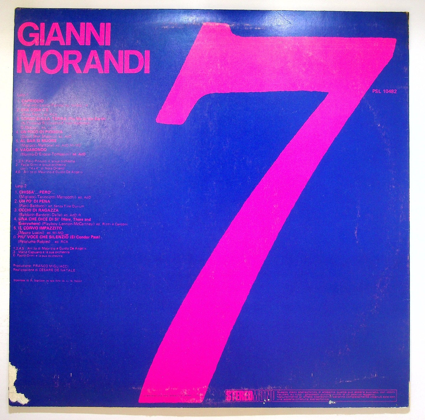EBOND Gianni Morandi - Gianni 7 Vinile V122095