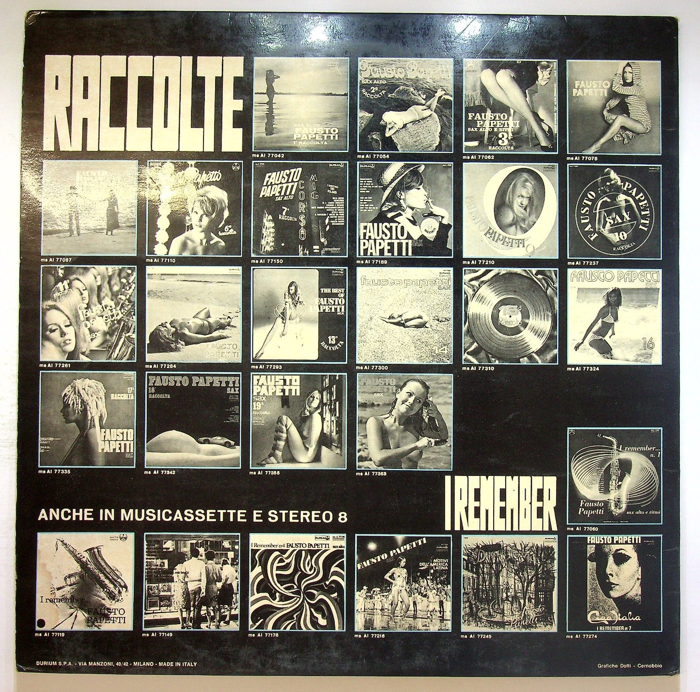 EBOND Fausto Papetti Sax - 21ª Raccolta Vinile V122127
