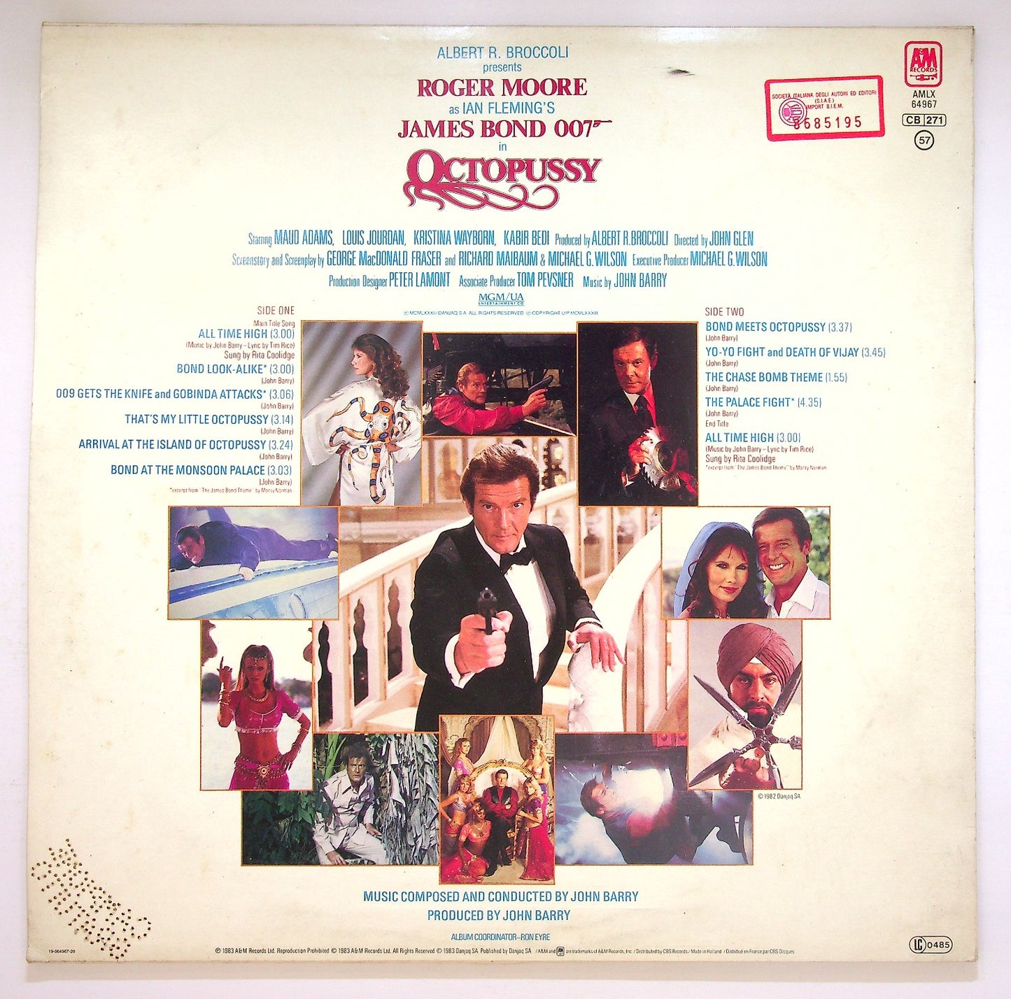EBOND John Barry - Octopussy (Original Motion Picture Soundtrack) Vinile V123016