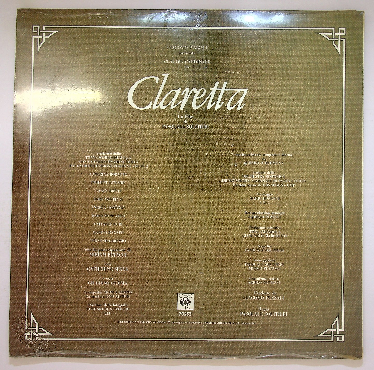 EBOND Gerard Schurmann - Claretta (Colonna Sonora) Vinile V123019