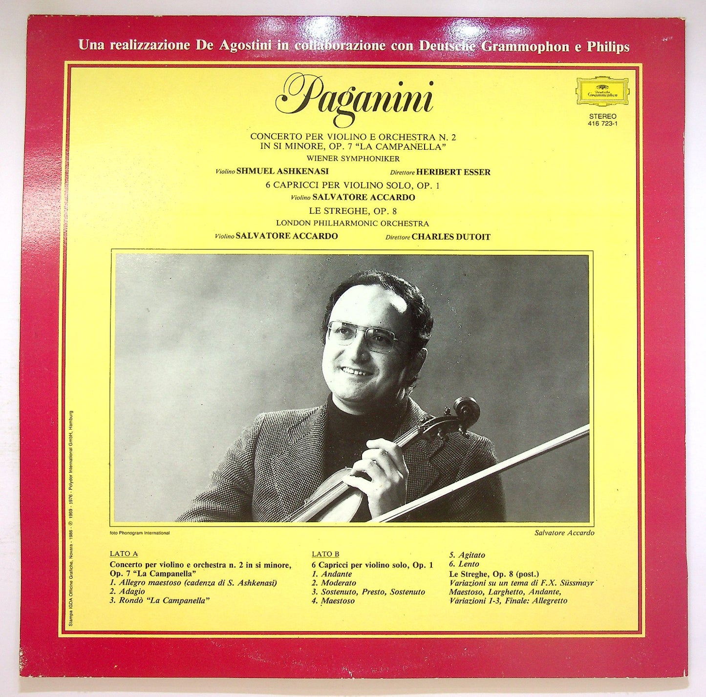 EBOND Paganini - Concerto Per Violino E Orchestra N.2 In Si Min Vinile V123027