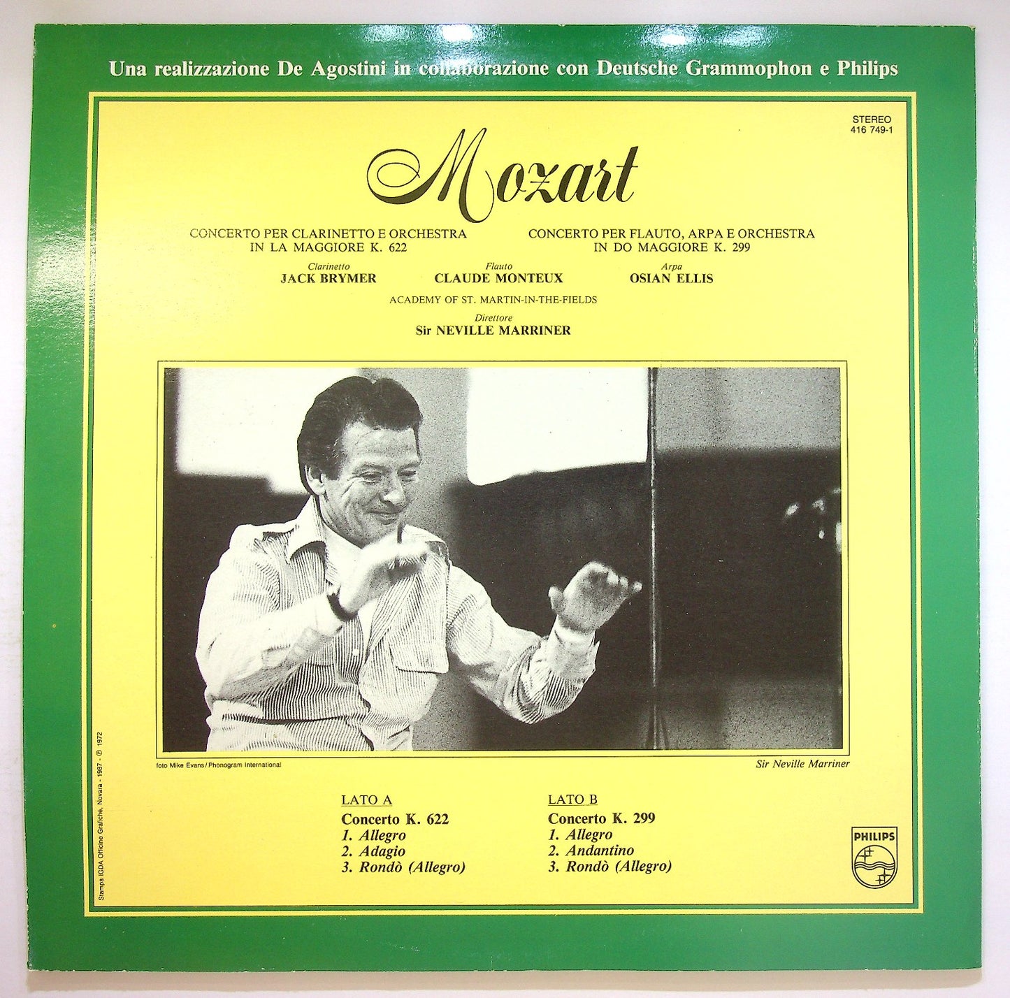 EBOND Mozart - Concerto Per Clarinetto K.622 Vinile V123037