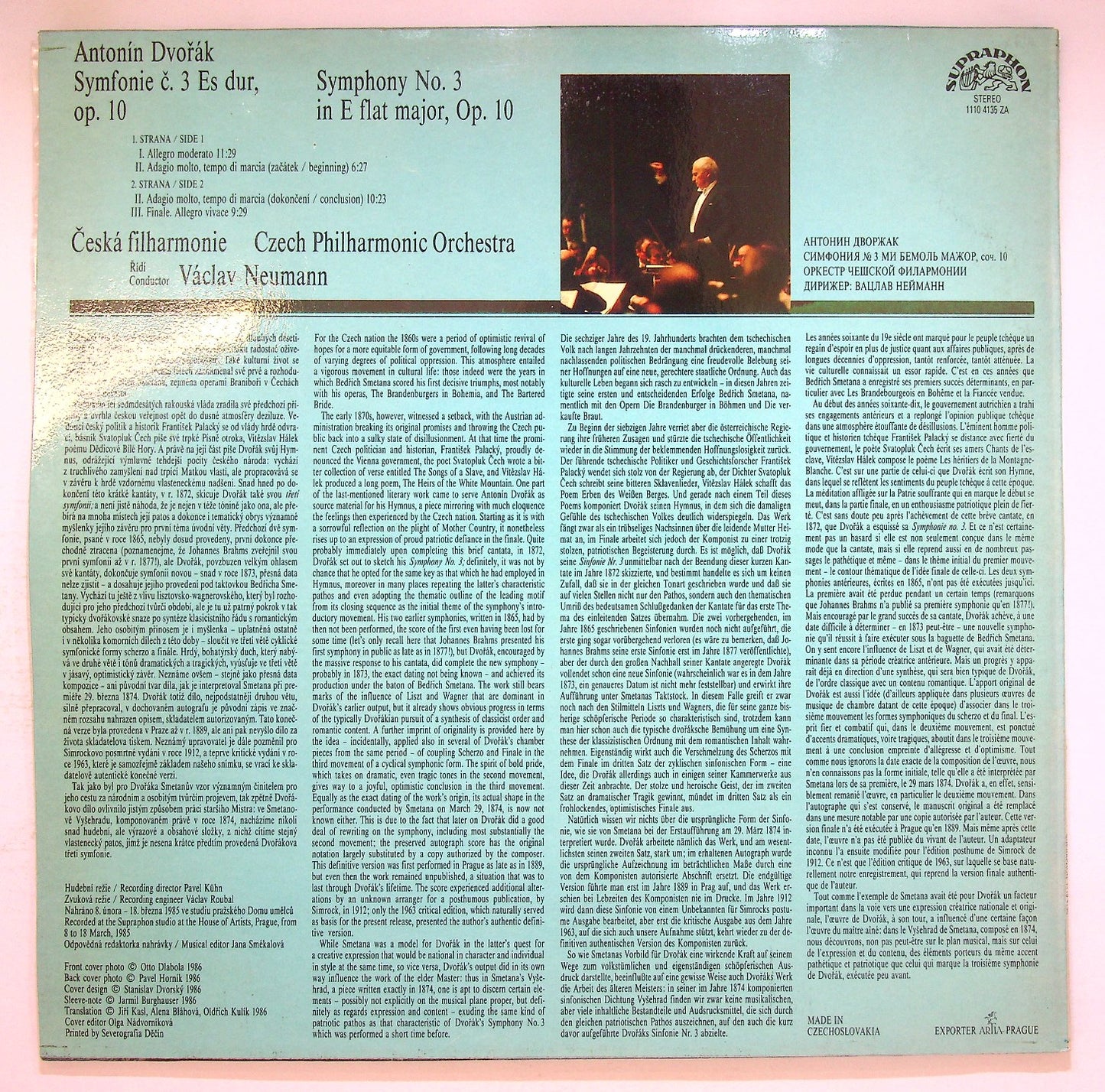 EBOND Dvořak - Symphony No.3 In E Flat Major Vinile V123106