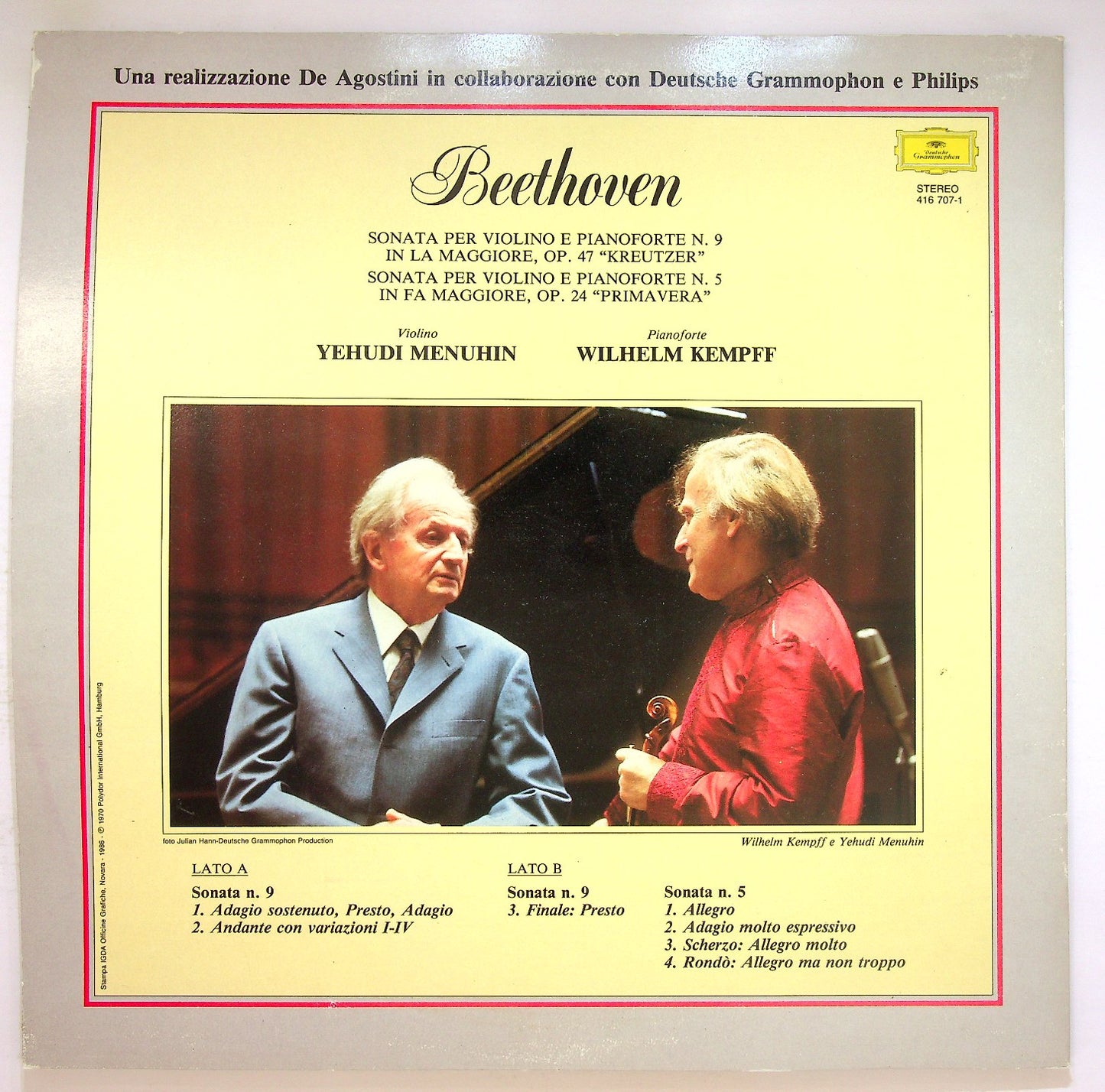 EBOND Beethoven - Sonata Per Violino E Pianoforte N. 9 In La Mag Vinile V123113