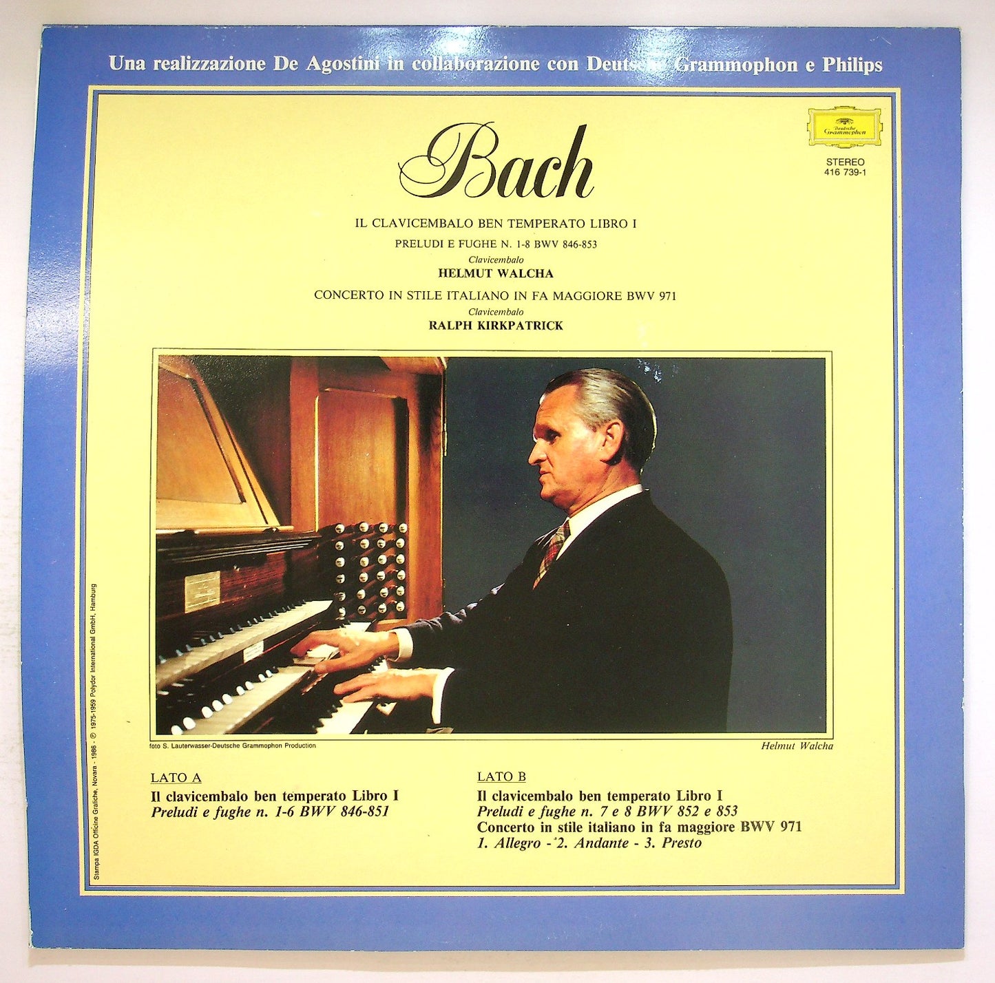 EBOND Bach - Il Clavicembalo Ben Temperato1 Vinile V123115