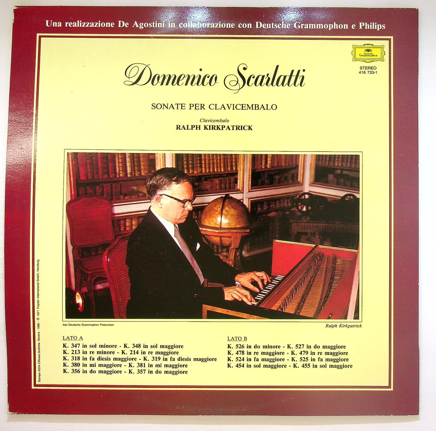 EBOND Domenico Scarlatti − Sonate Per Clavicembalo Vinile V123116
