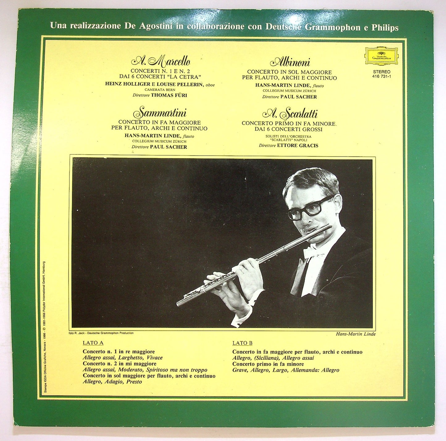 EBOND A.Marcello / Albinoni / Sammartini / A.Scarlatti - Concerti Vinile V123121