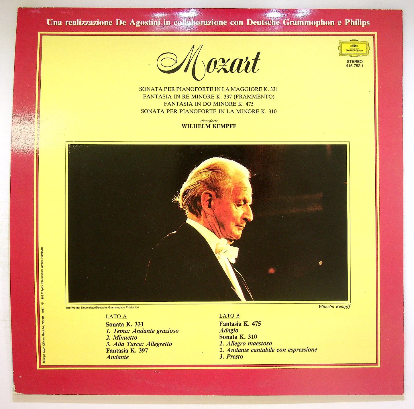 EBOND Mozart - Sonata Per Pianoforte In La Maggiore K.331 Vinile V123122