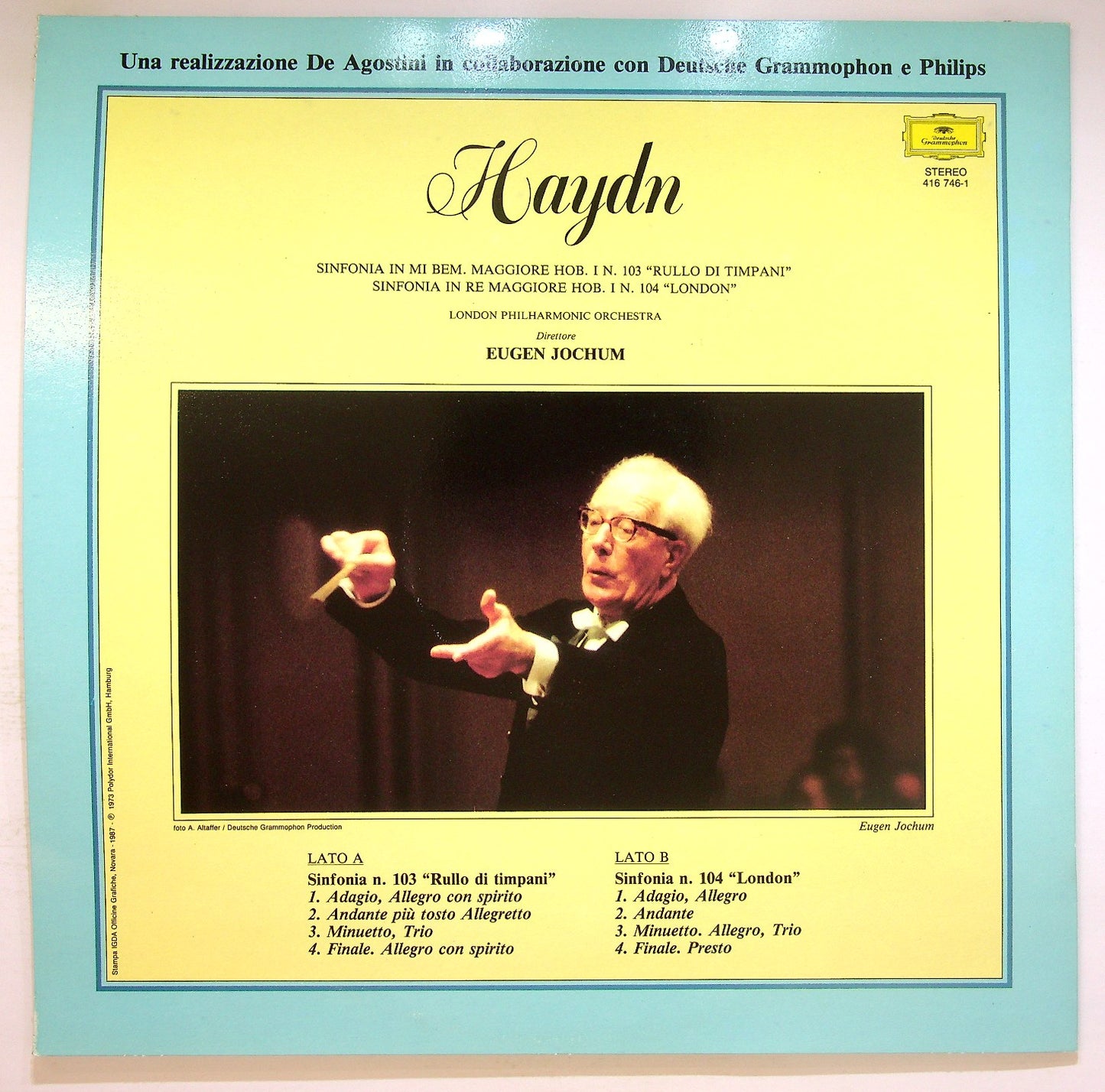 EBOND Haydn - Sinfonia In Mi Bem. Maggiore Hob. I N. 103 Vinile V123138