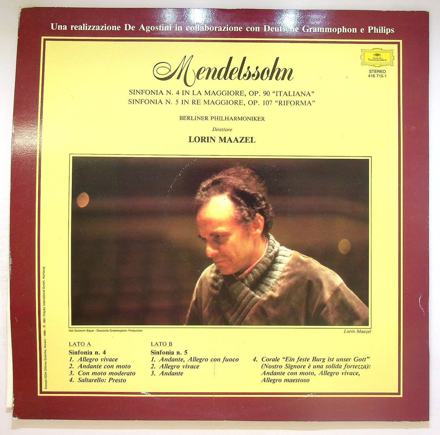 EBOND Mendelssohn - Sinfonie N. 4-5 Vinile V123140