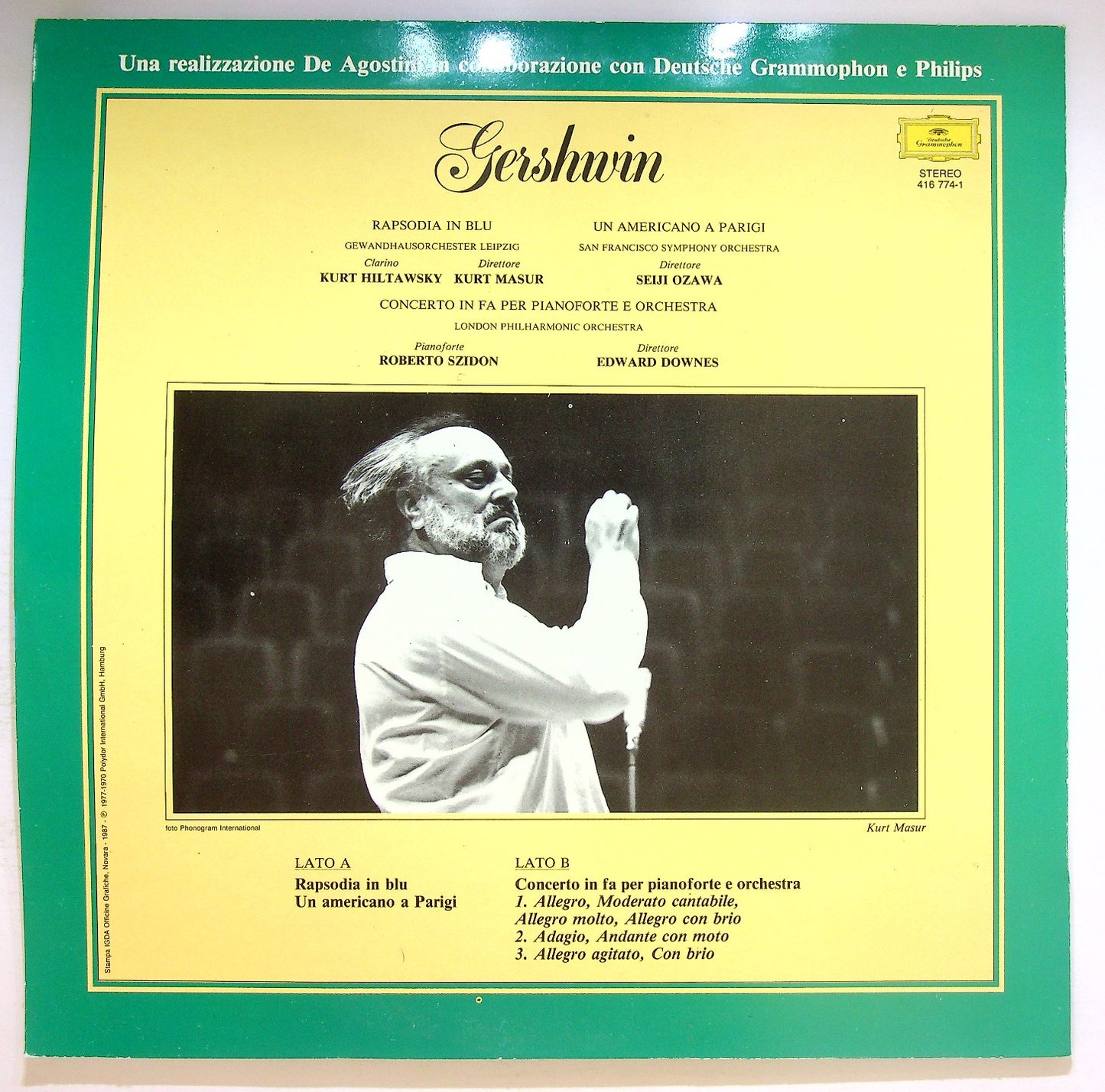 EBOND Gershwin - Rapsodia In Blu - Un Americano A Parigi Vinile V123143