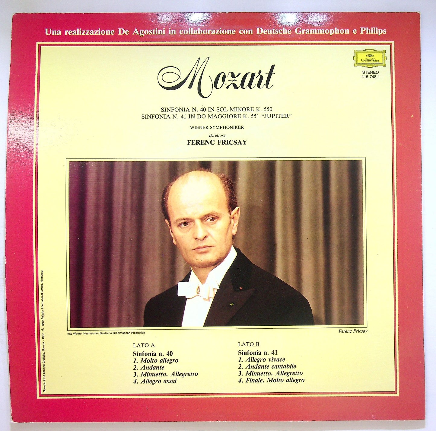 EBOND Mozart - Sinfonia N.40 In Sol Minore K.550 Vinile V123144