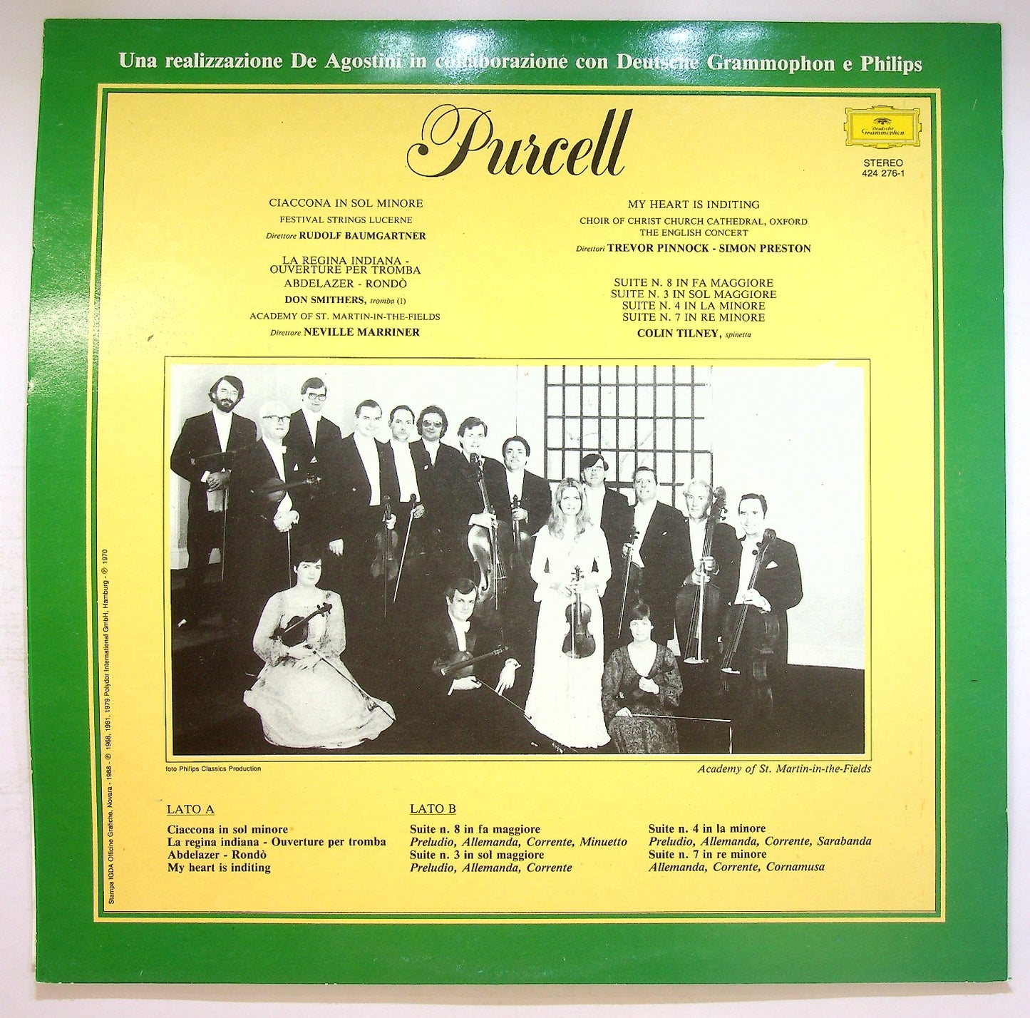 EBOND Henry Purcell - Ciaccona In Sol Minore Vinile V123148