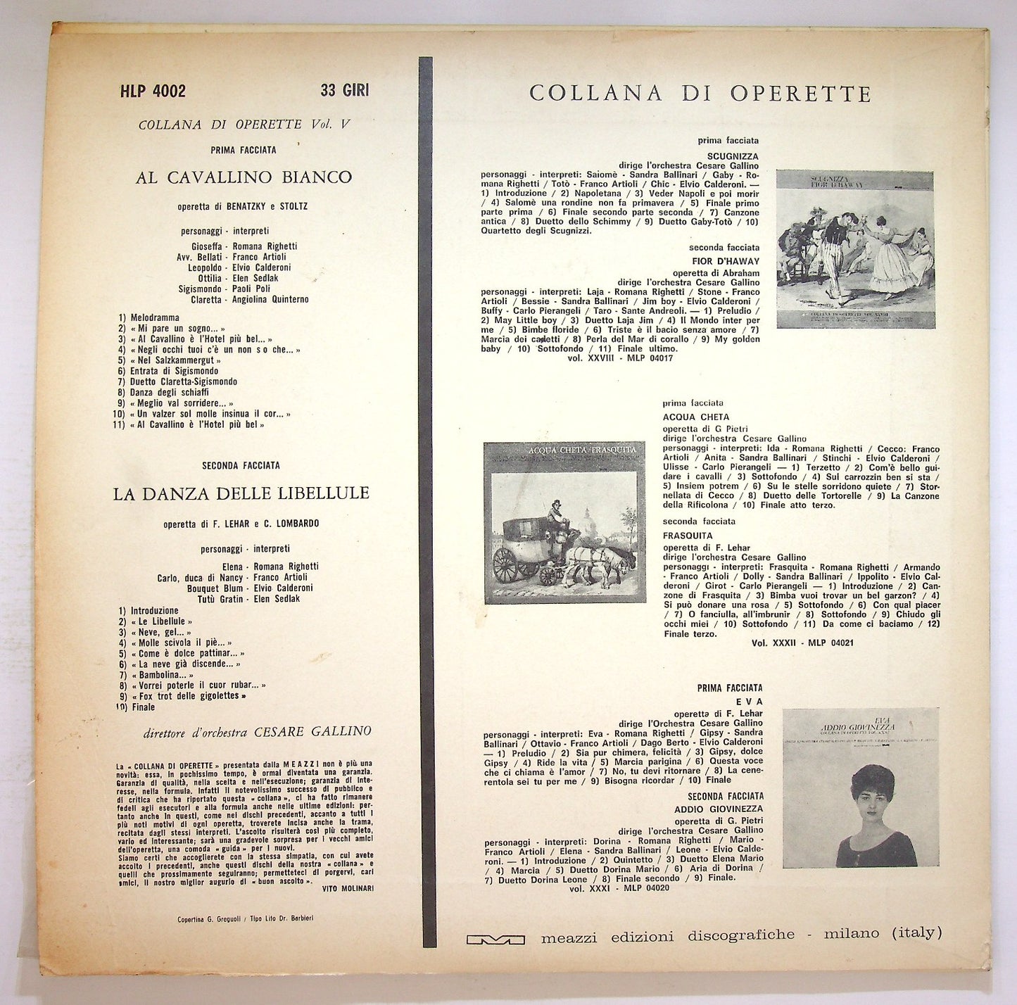 EBOND Al Cavallino Bianco - La Danza Delle Libellule Vinile V124017